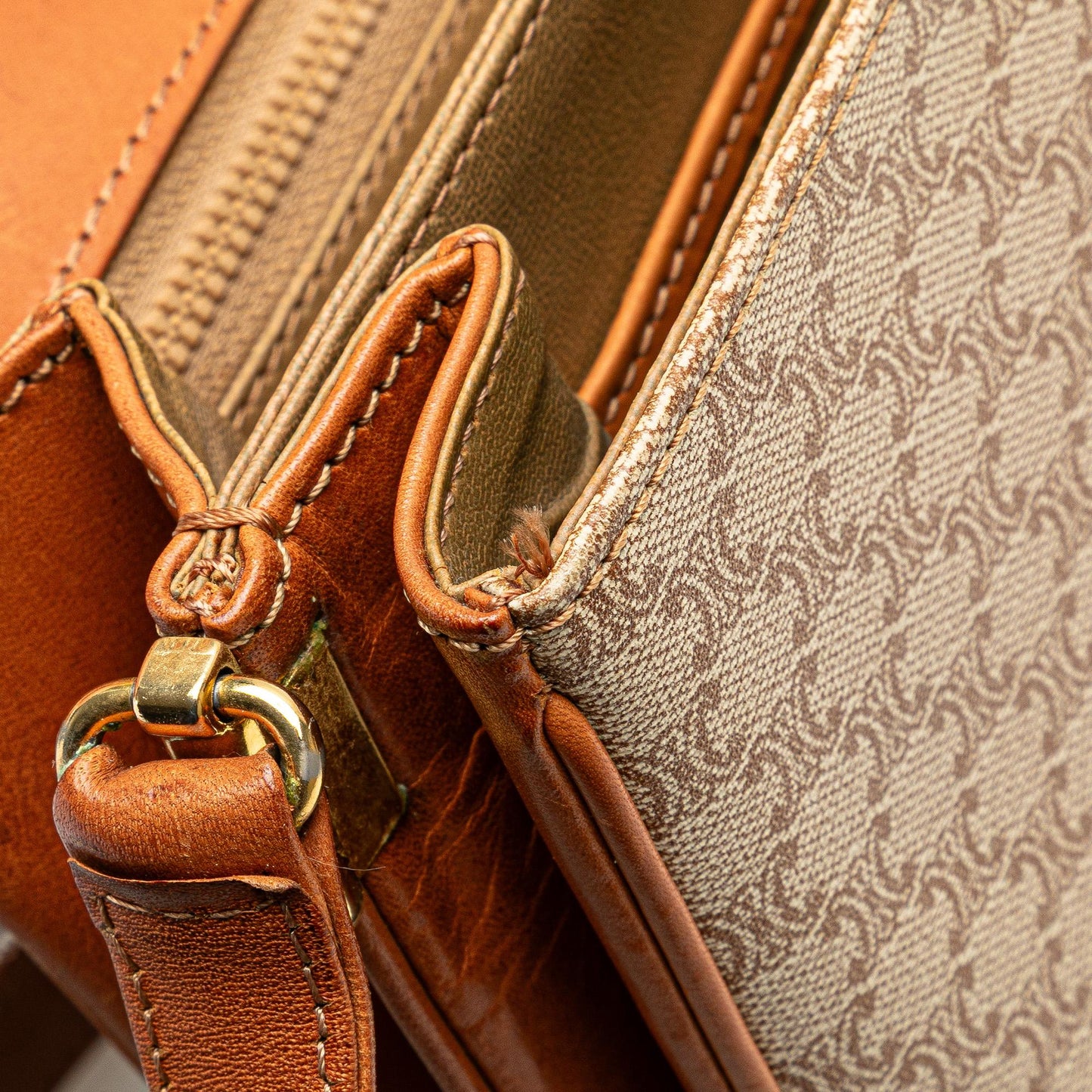 Celine Macadam Coated Canvas Crossbody