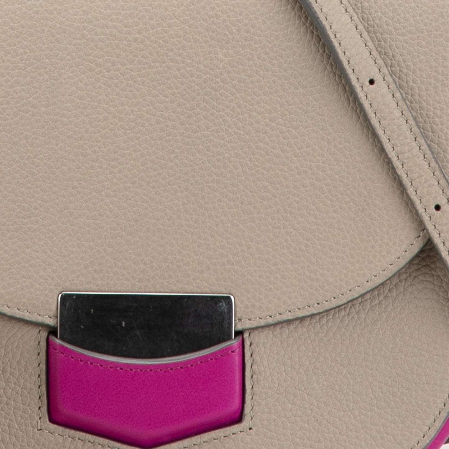 Celine Small Bicolor Leather Trotteur Crossbody