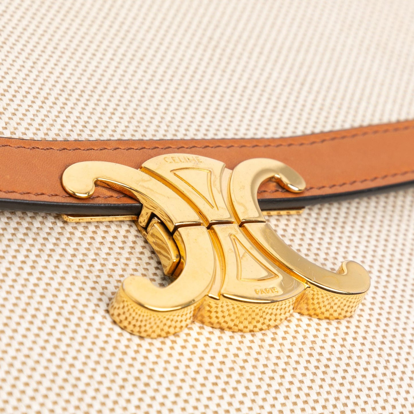 Celine Teen Canvas Triomphe Crossbody