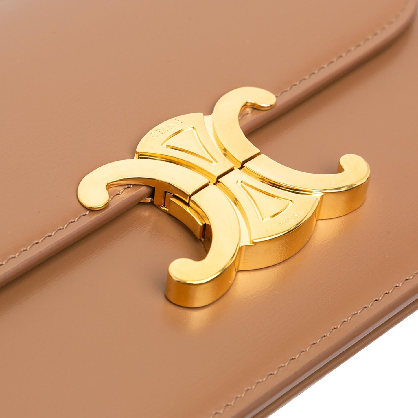 Celine Teen Shiny Calfskin Triomphe Crossbody