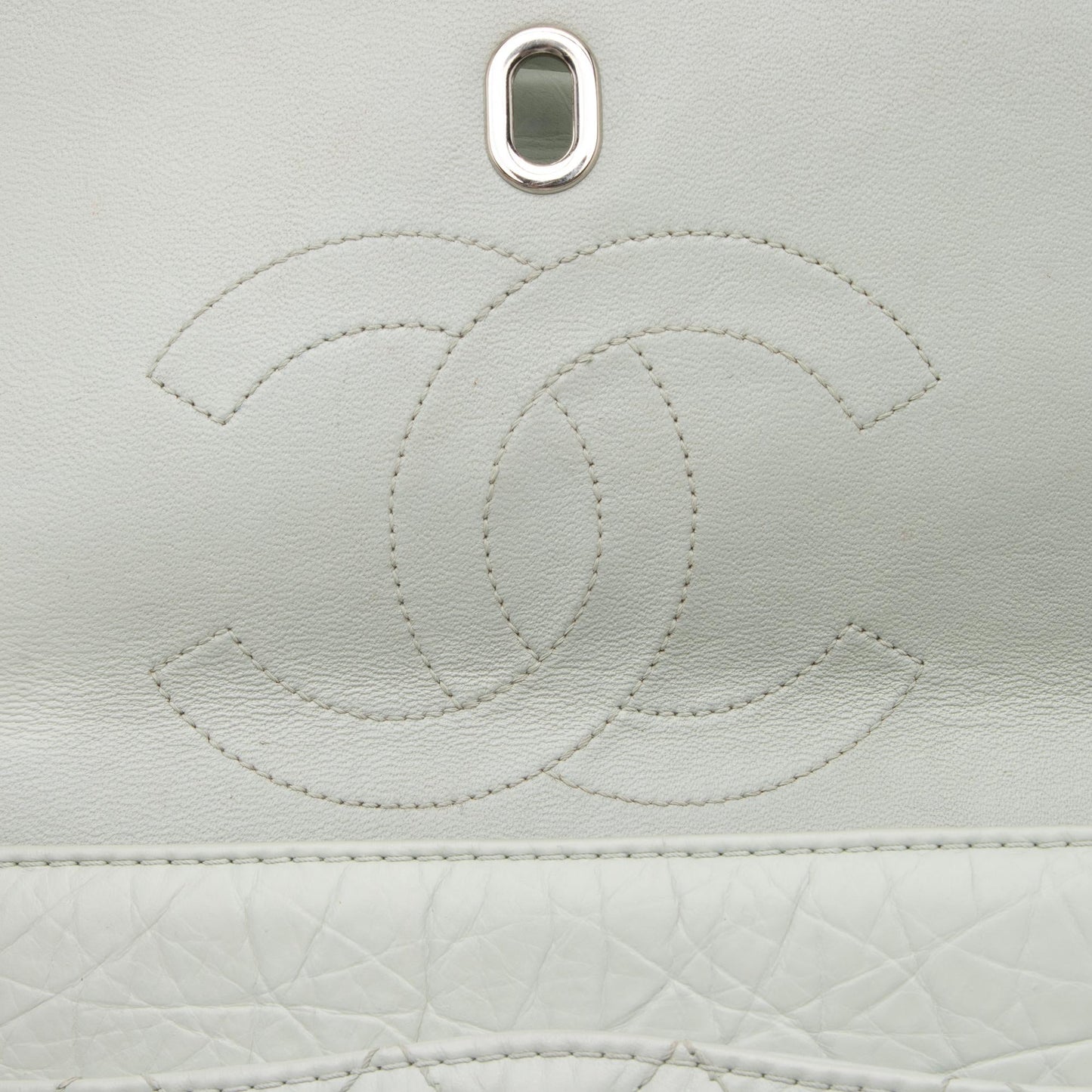 Chanel Aged Calfskin Long Medium Double Flap Bag (SHF-23512)