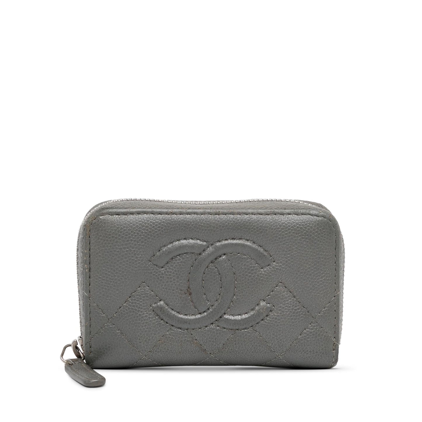 Chanel CC Caviar Zip Coin Pouch