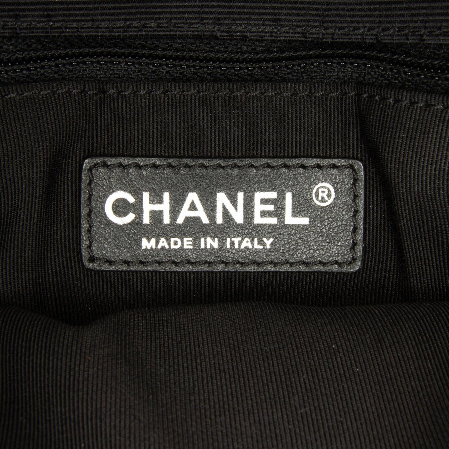 Chanel CC Grossgrain trim Lambskin Flap Shoulder Bag