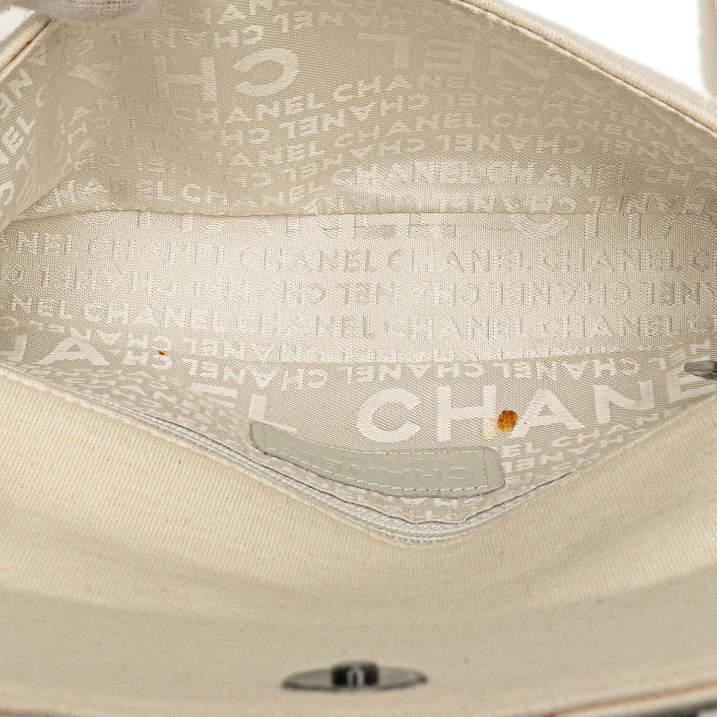 Chanel CC Jersey Pyramid Stud Flap