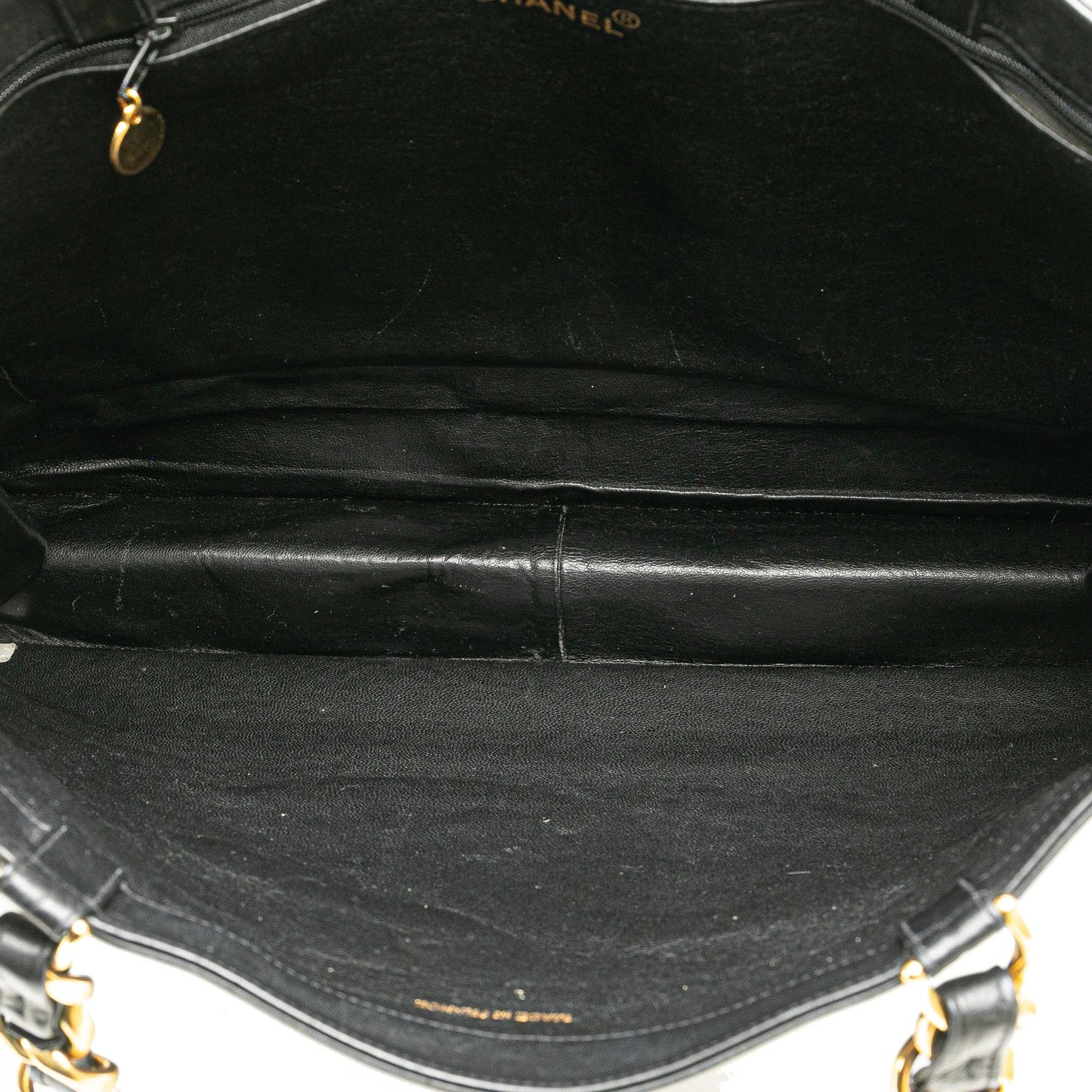 Chanel CC Lambskin Chain Tote