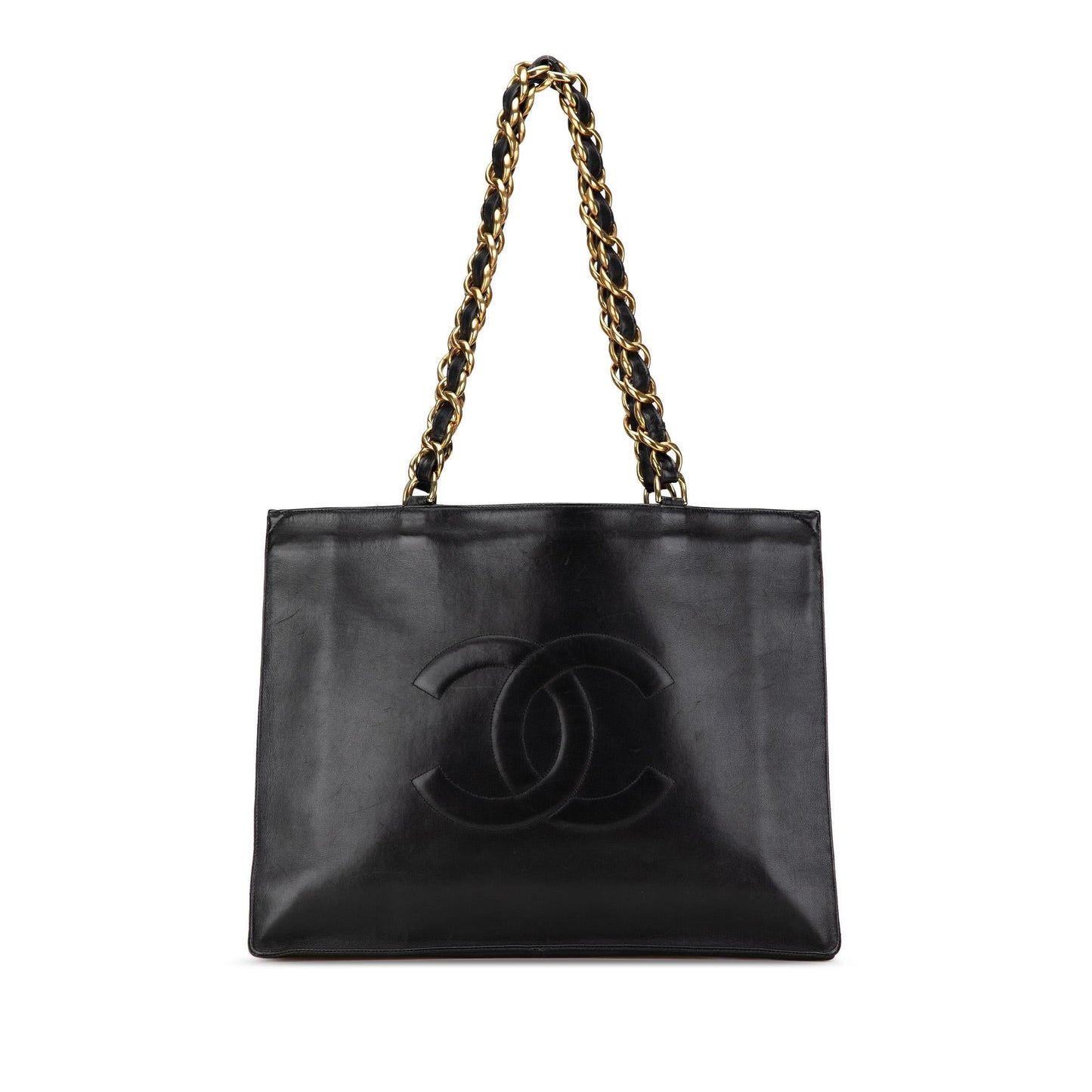 Chanel CC Lambskin Chain Tote