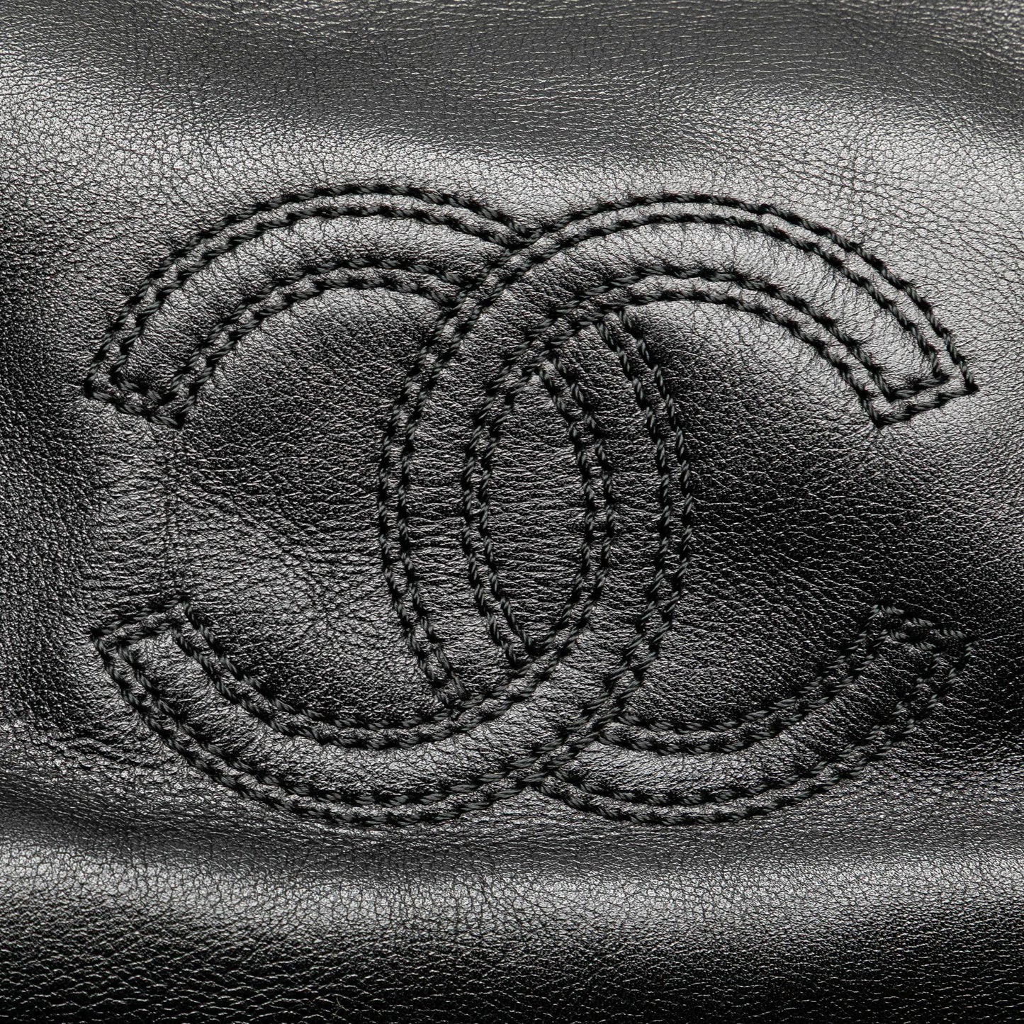 Chanel CC Lambskin Tortoise Handle Tote