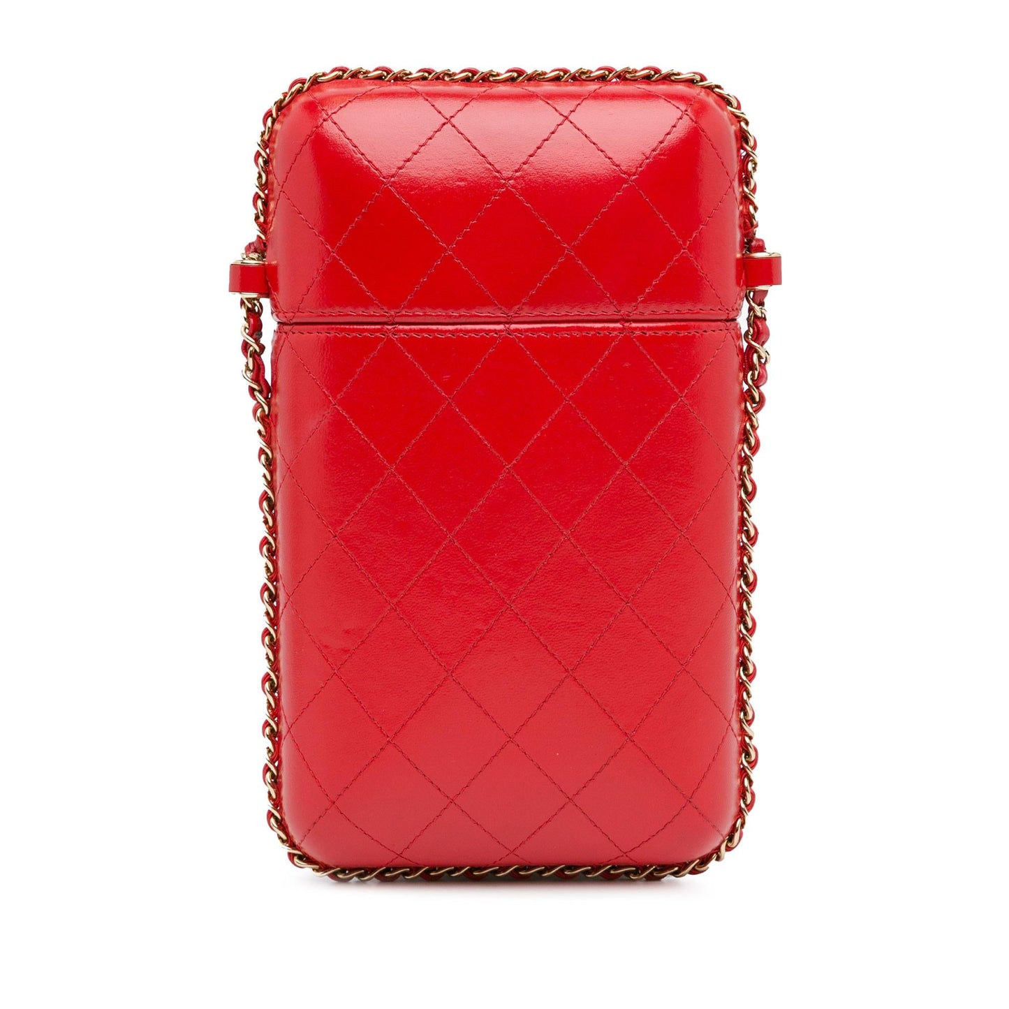 Chanel CC Quilted Calfskin Chain Around Phone Holder (SHG-t9r9NM)