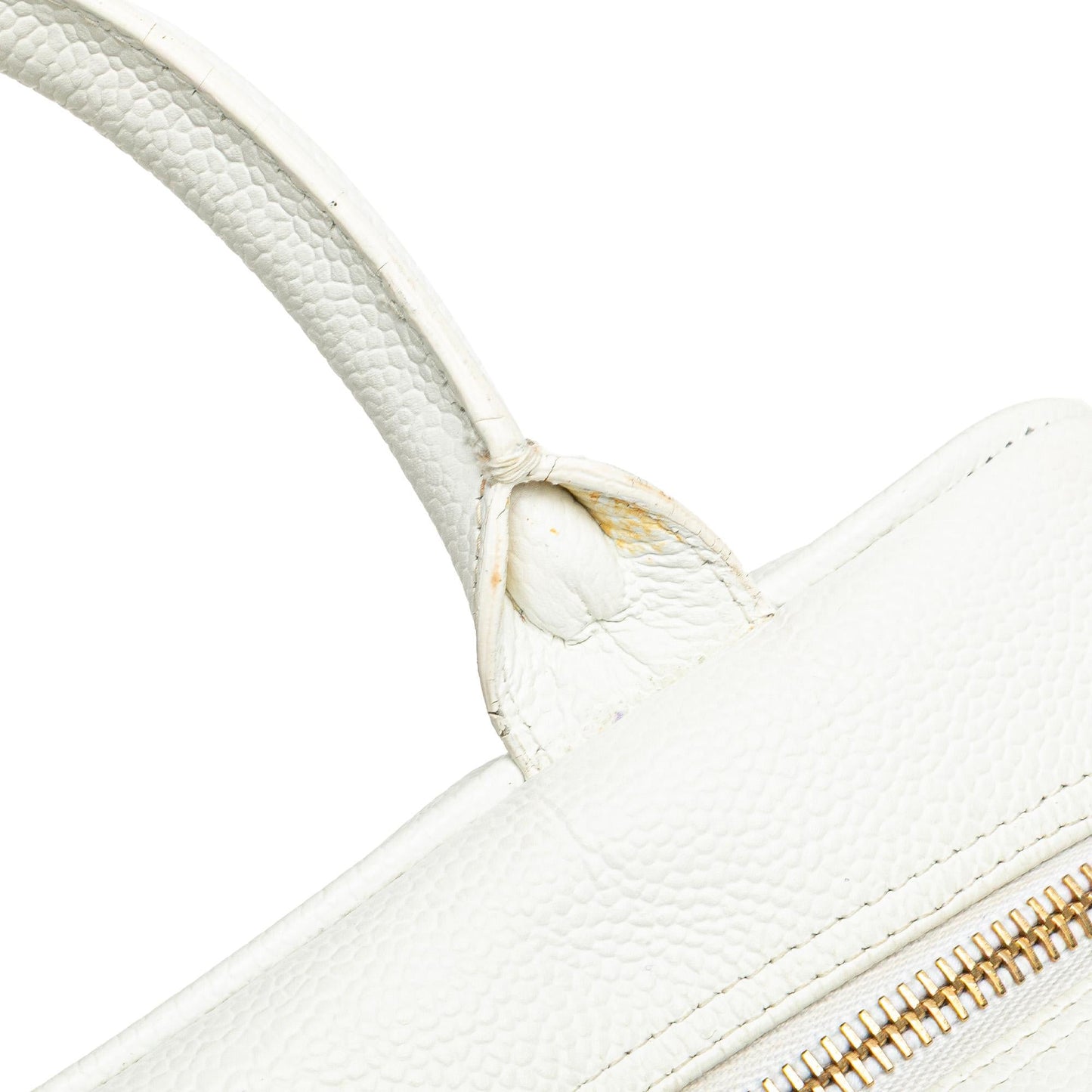 Chanel CC Quilted Caviar Bowling Bag