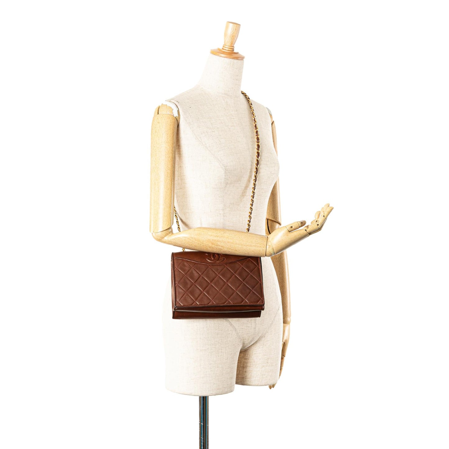 Chanel CC Quilted Lambskin Full Flap Crossbody