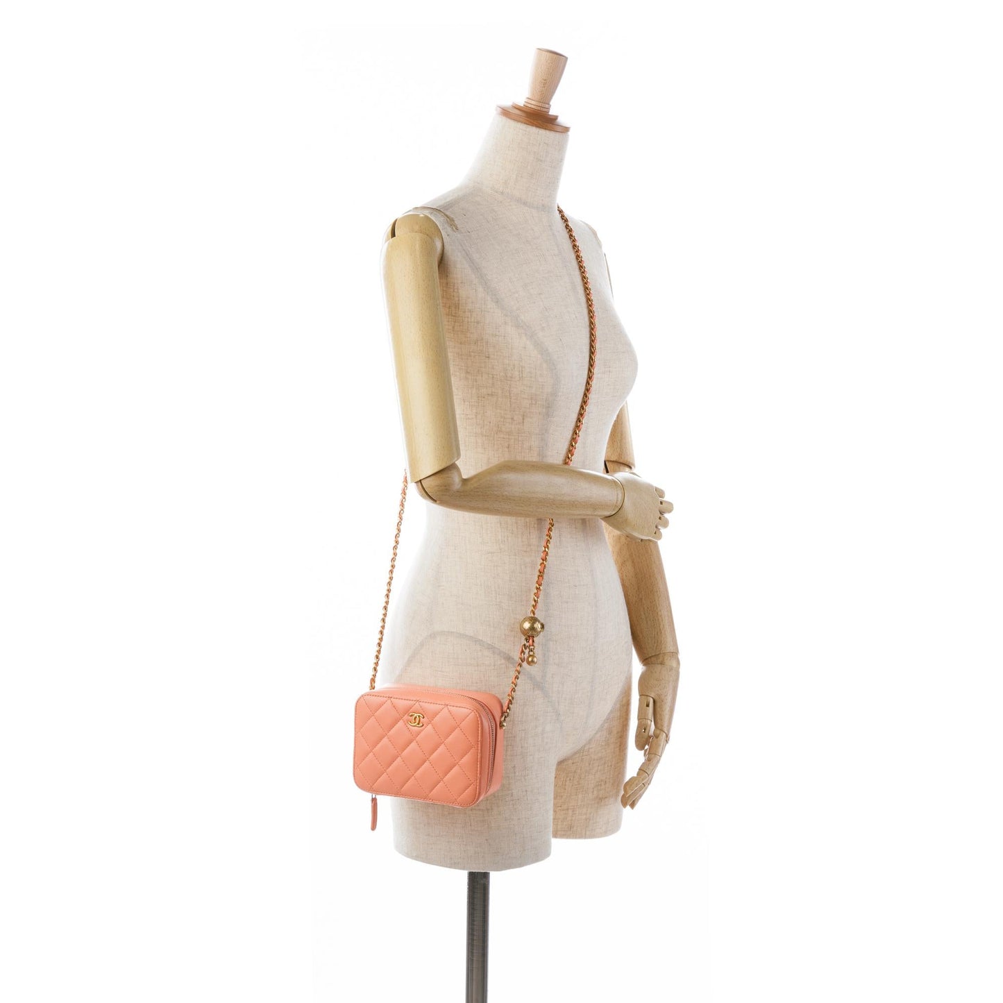 Chanel CC Quilted Lambskin Pearl Crush Camera Bag