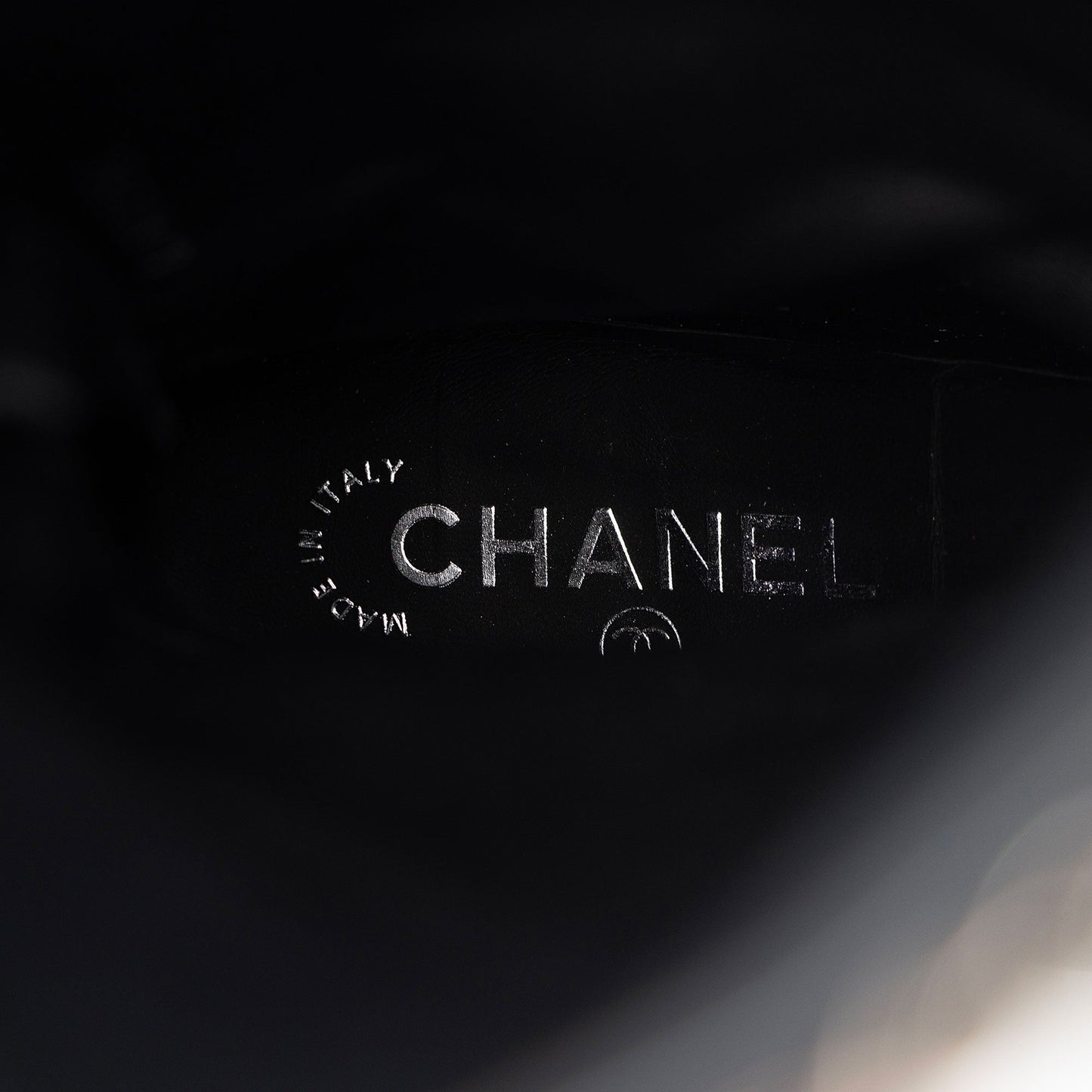Chanel Calfskin CC Chain Knee High Boots - Size 9.5 / 39.5
