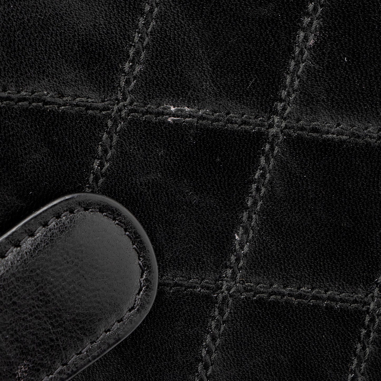 Chanel Calfskin Diamond Wild Stitch French Purse Wallet (SHF-snVzTa)