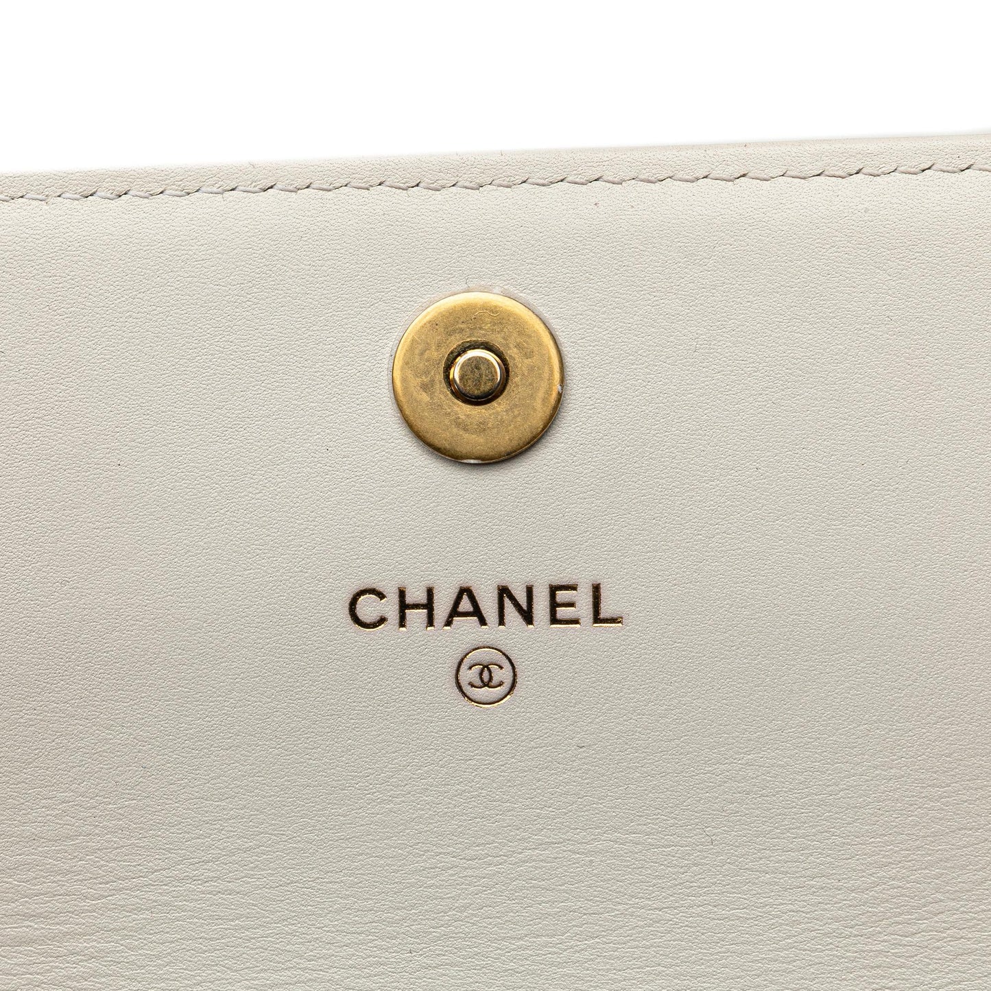 Chanel Calfskin Enchained Flap Wallet on Chain