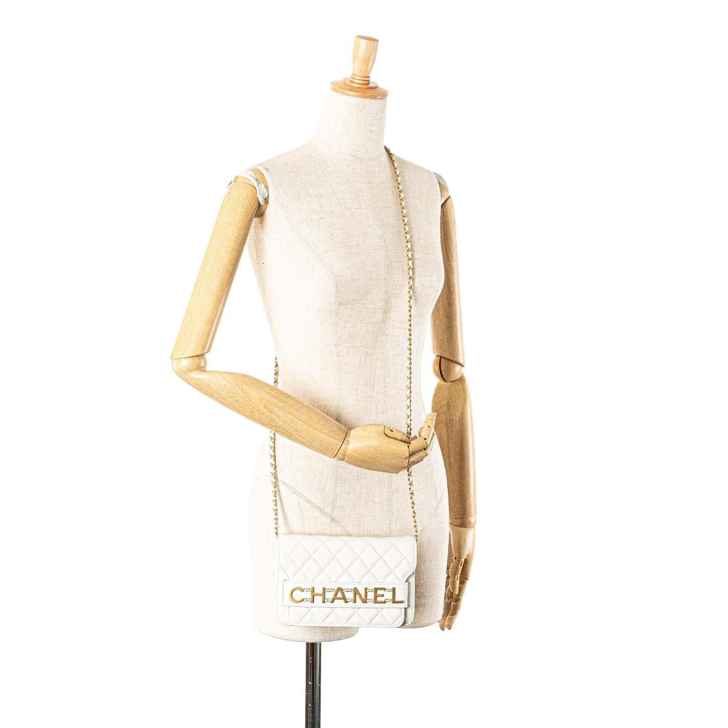 Chanel Calfskin Enchained Flap Wallet on Chain