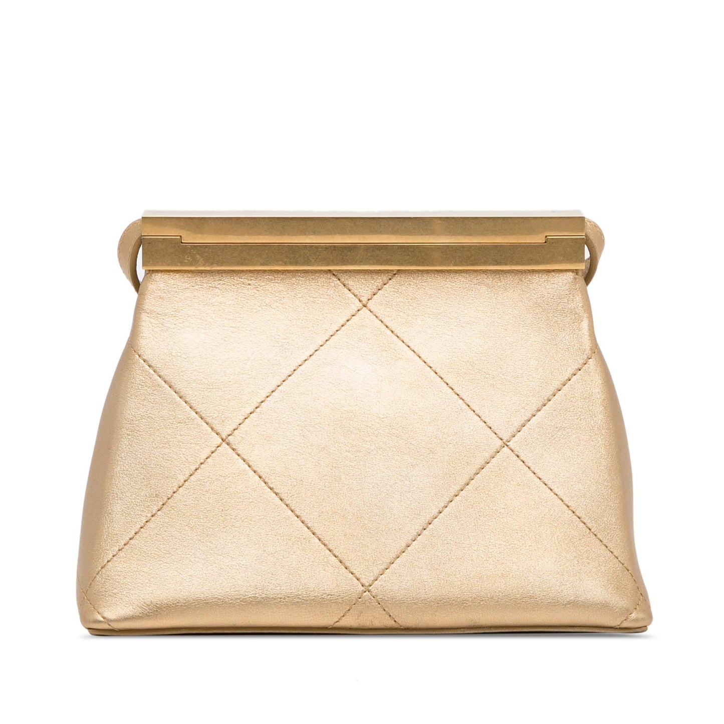 Chanel Calfskin Kiss Lock Frame Bag (SHG-h2SEo7)