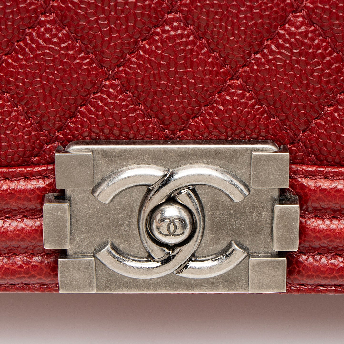 Chanel Caviar Leather New Medium Boy Bag