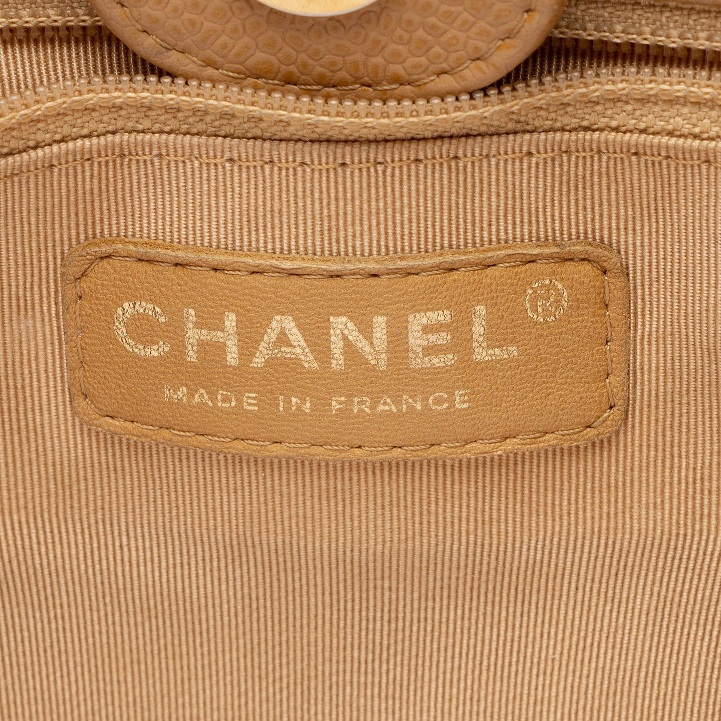 Chanel Caviar Leather Petite Shopping Tote