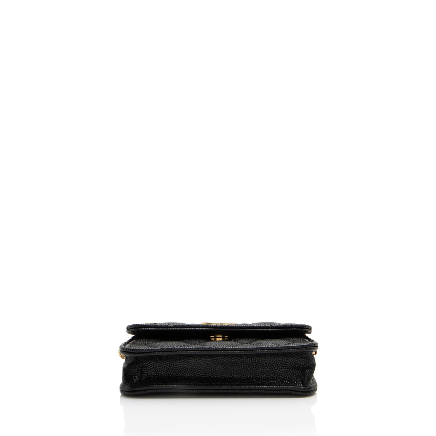 Chanel Caviar Leather Twist You Buttons Chain Belt Bag