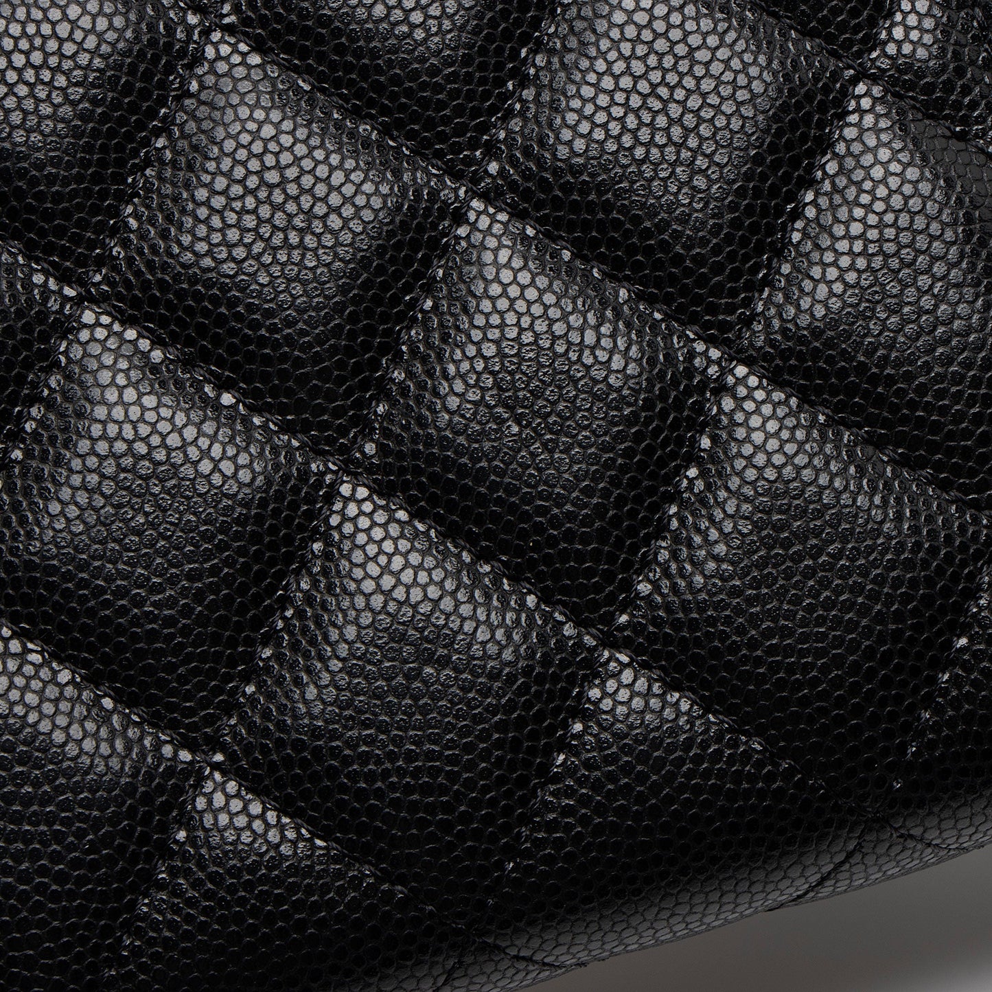Chanel Caviar Leather Twist You Buttons Chain Belt Bag