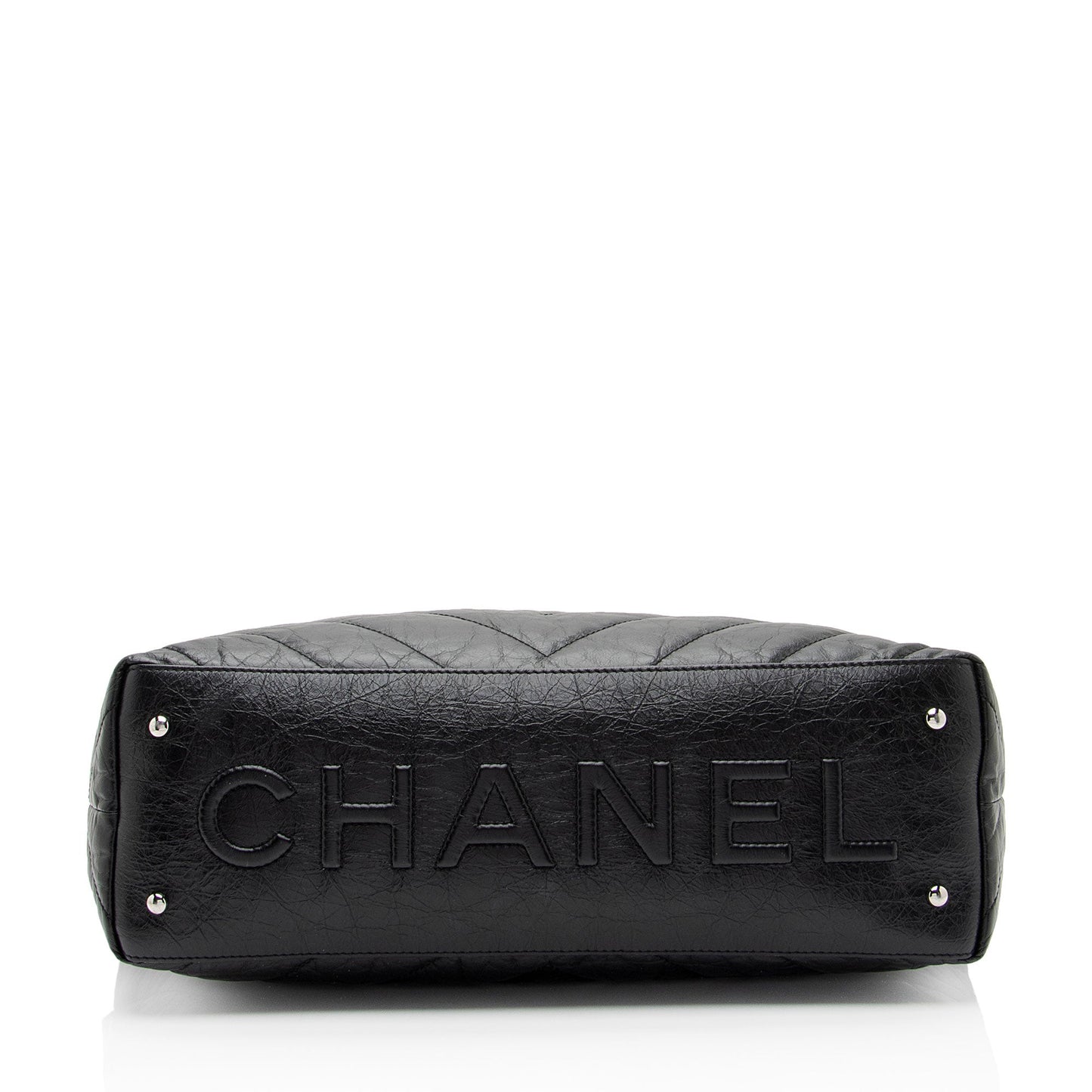 Chanel Chevron Aged Calfskin Big Bang Hobo (SHF-3kJJhz)
