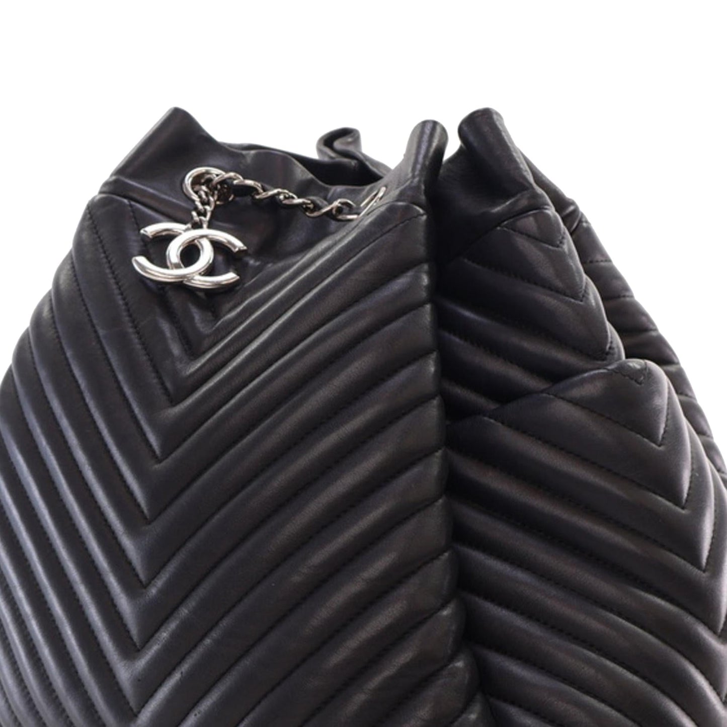 Chanel Chevron Calfskin Urban Spirit Bucket Bag