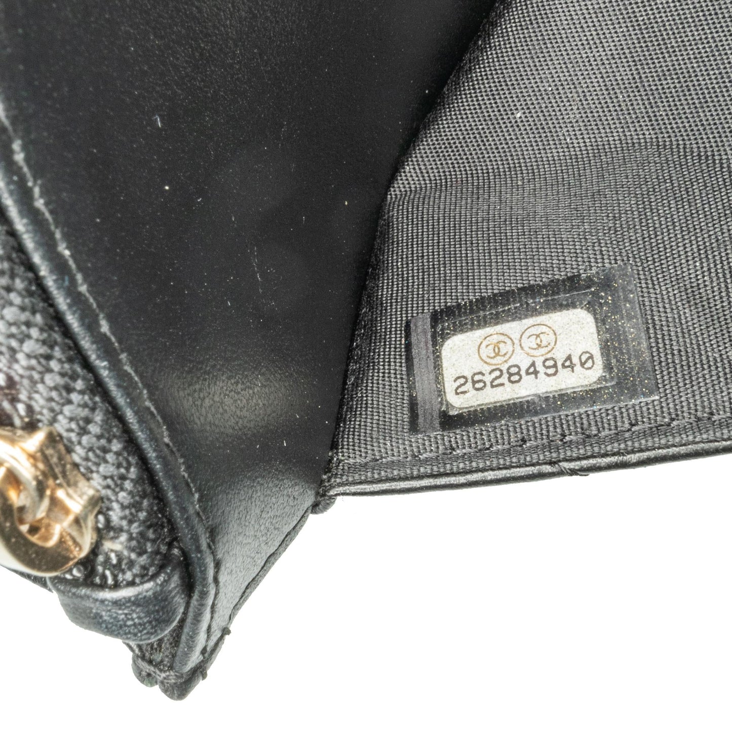 Chanel Chevron Lambskin Button Wallet On Chain