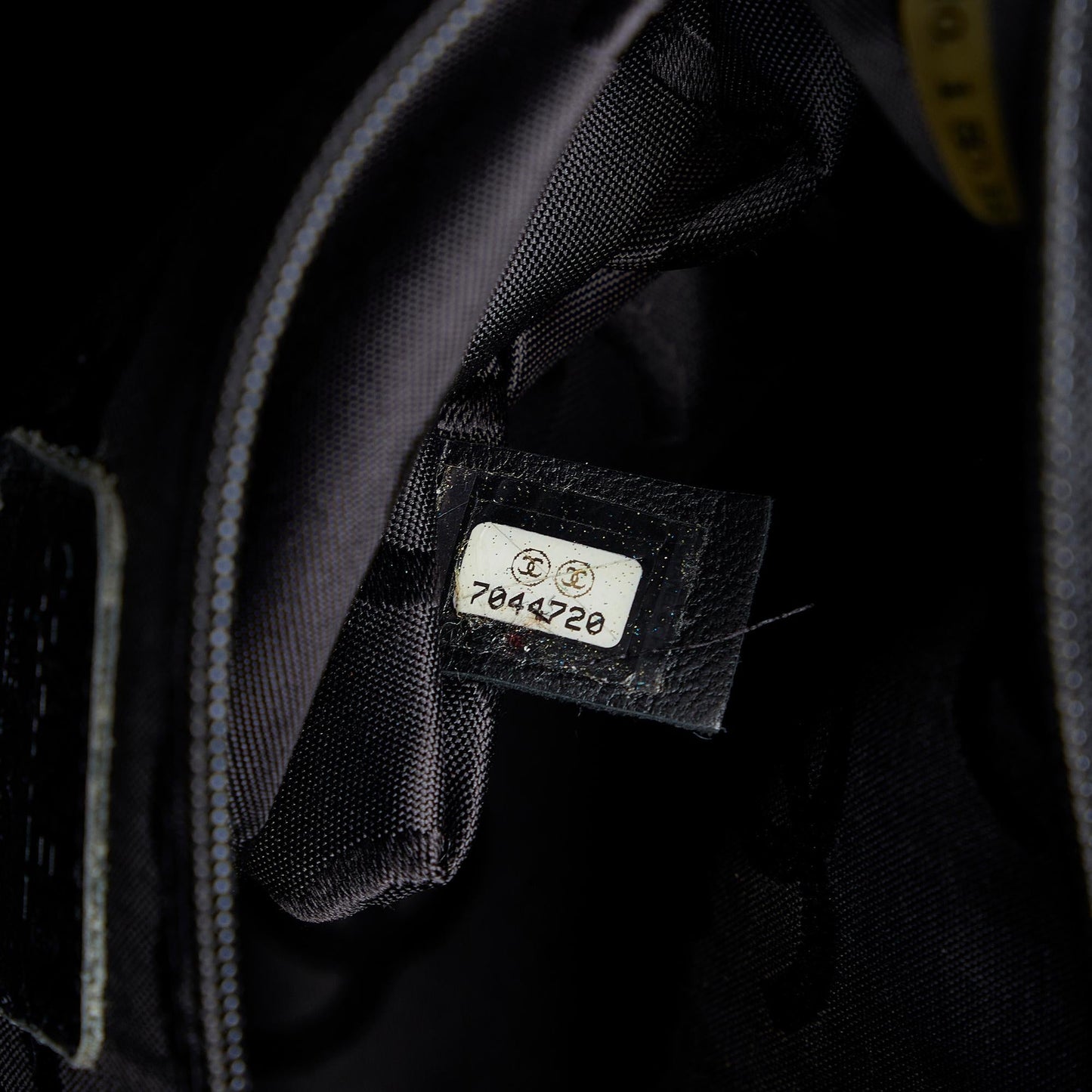 Chanel Cotton Choco Bar Shoulder Bag