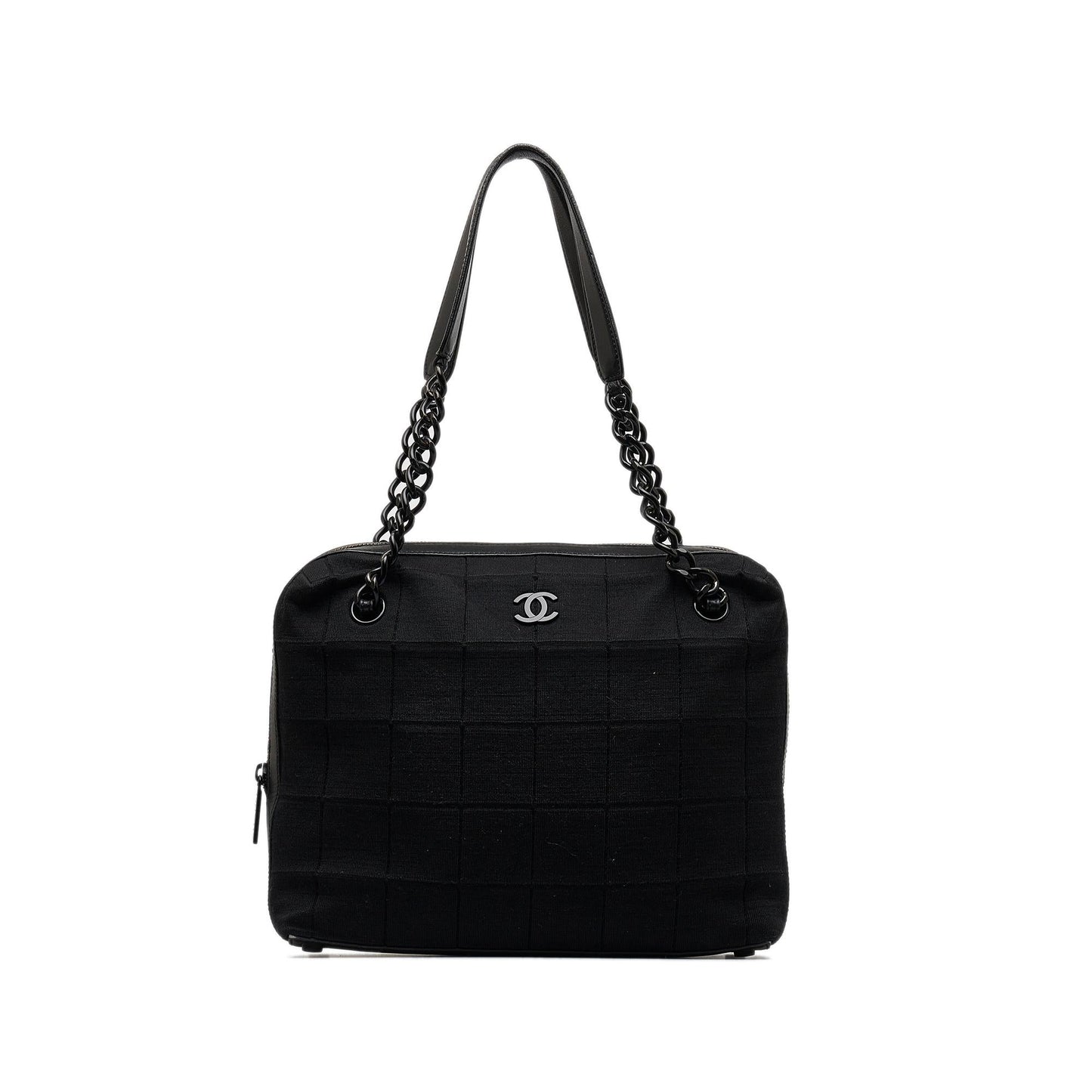 Chanel Cotton Choco Bar Shoulder Bag
