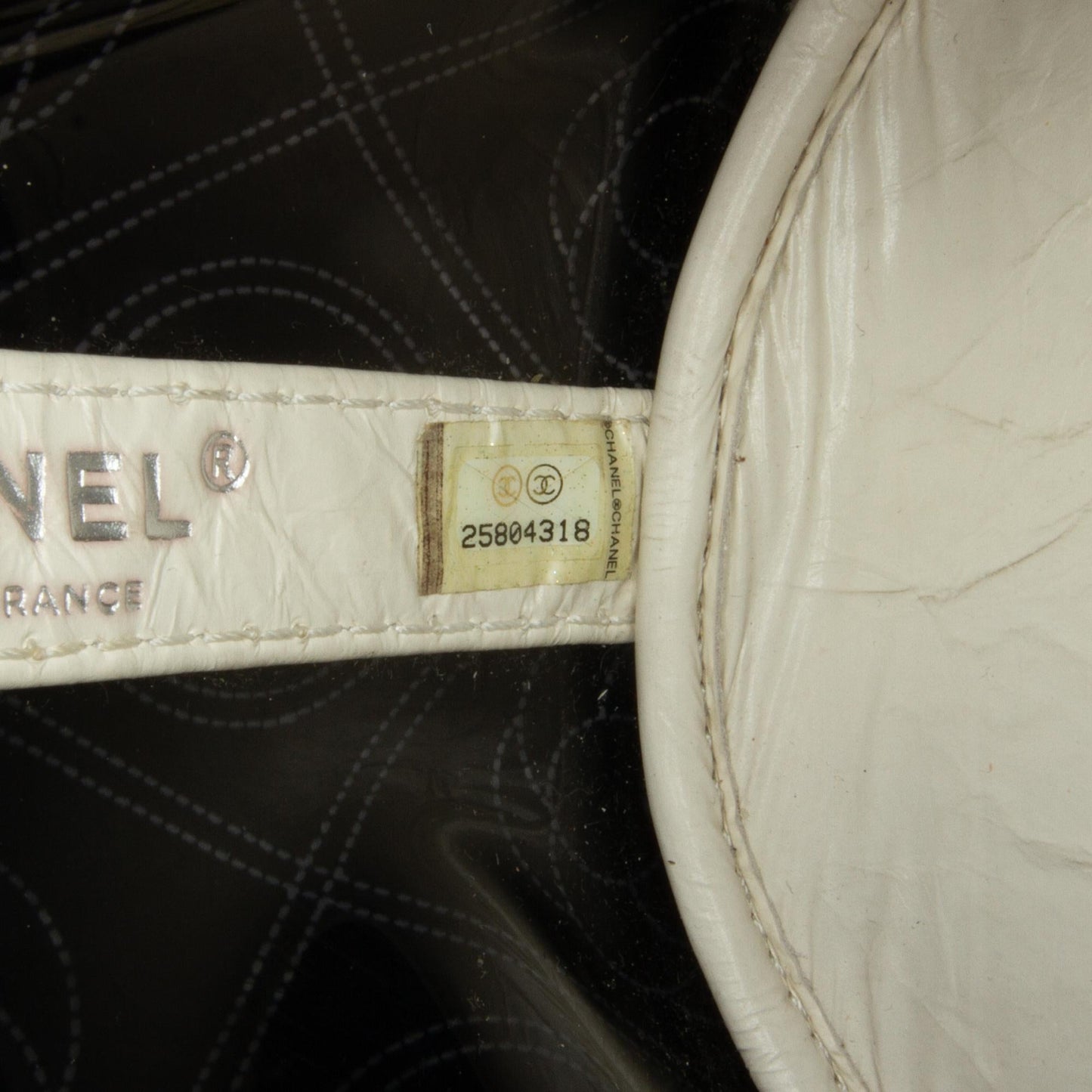 Chanel Crumpled Calfskin PVC Camellia Bucket (SHG-gZFHoM)