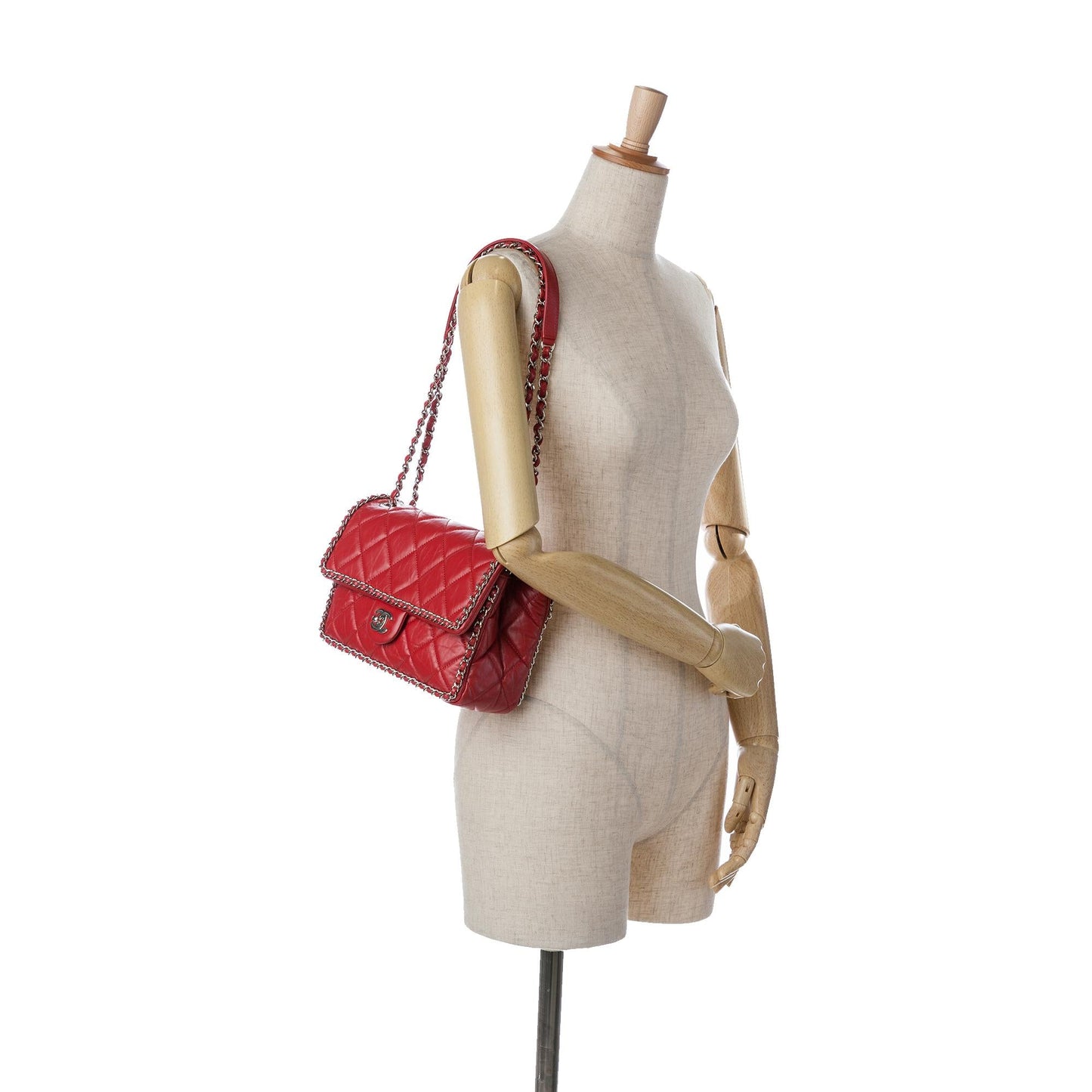 Chanel Crumpled Chain All Over Flap