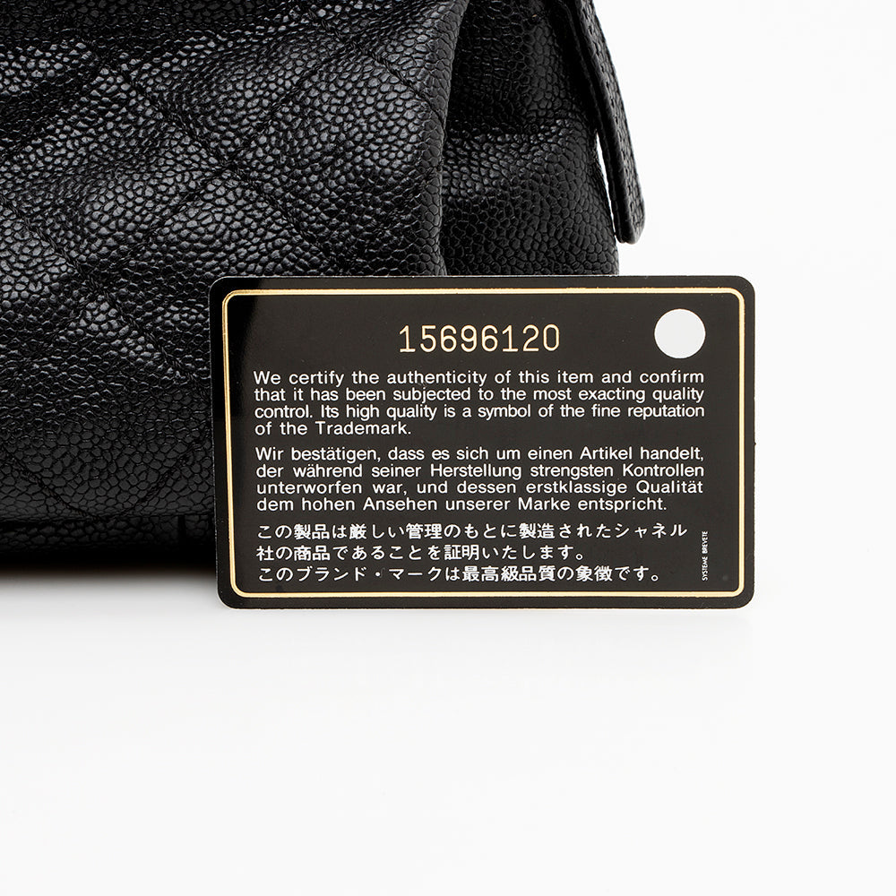 Chanel Grained Calfskin Chain Pocket Small Tote (SHF-16254)