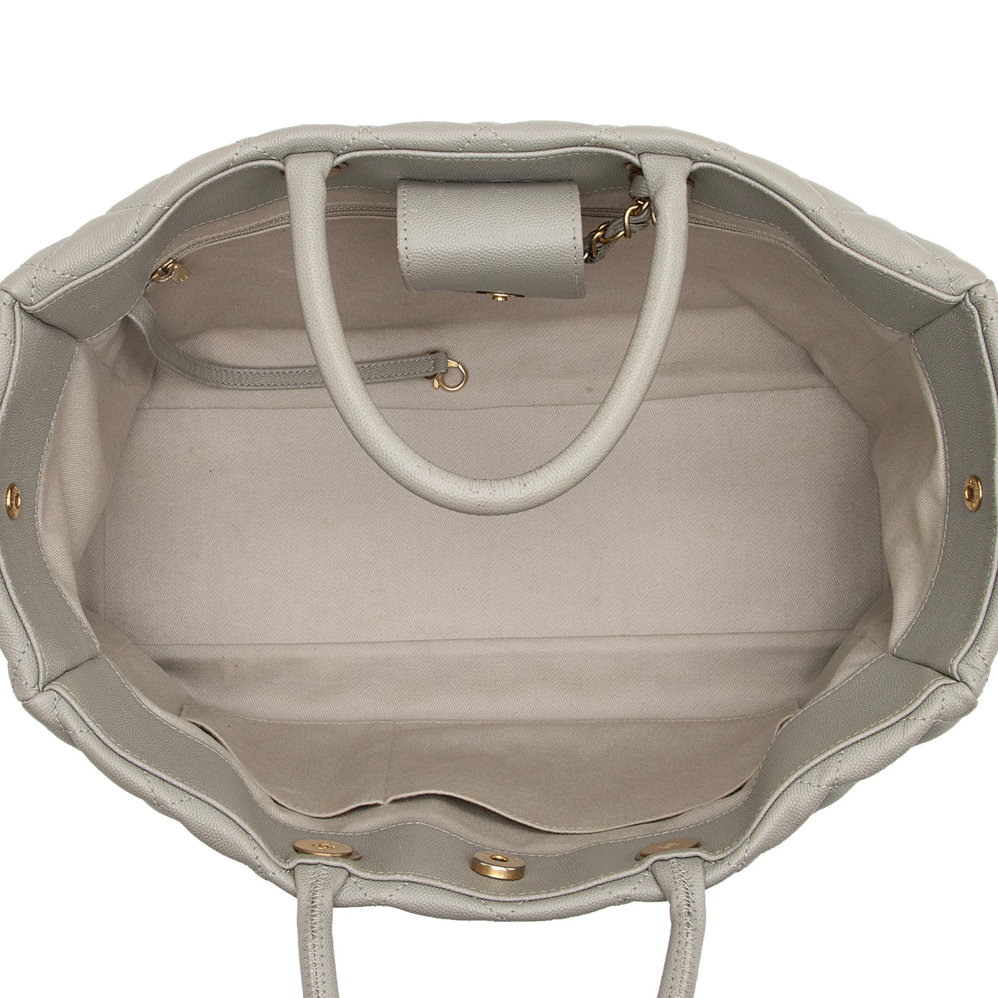 Chanel Grained Calfskin Coco Large Shopping Tote - FINAL SALE (SHF-ZuQvbo)