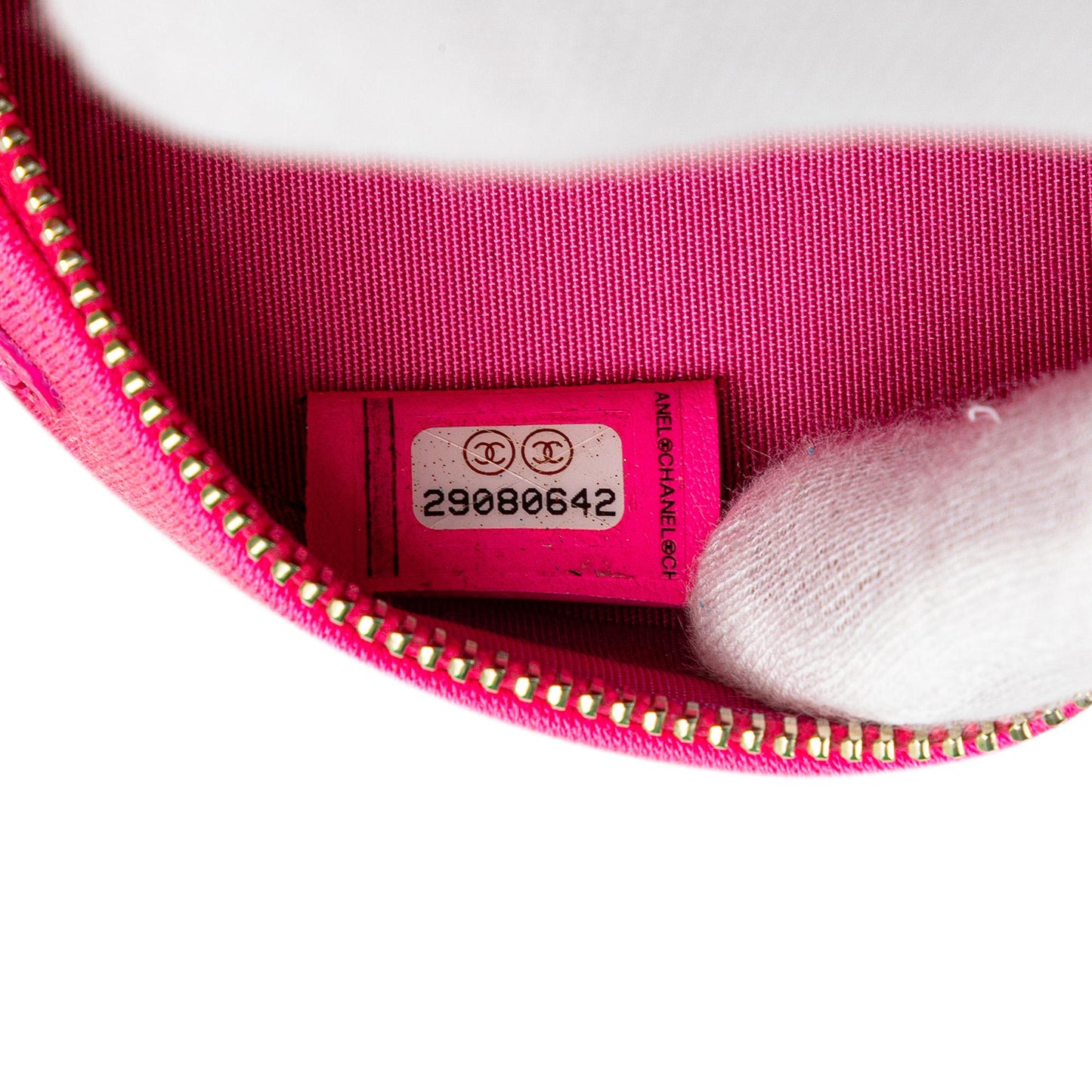 Chanel Jersey 19 Round Clutch on Chain