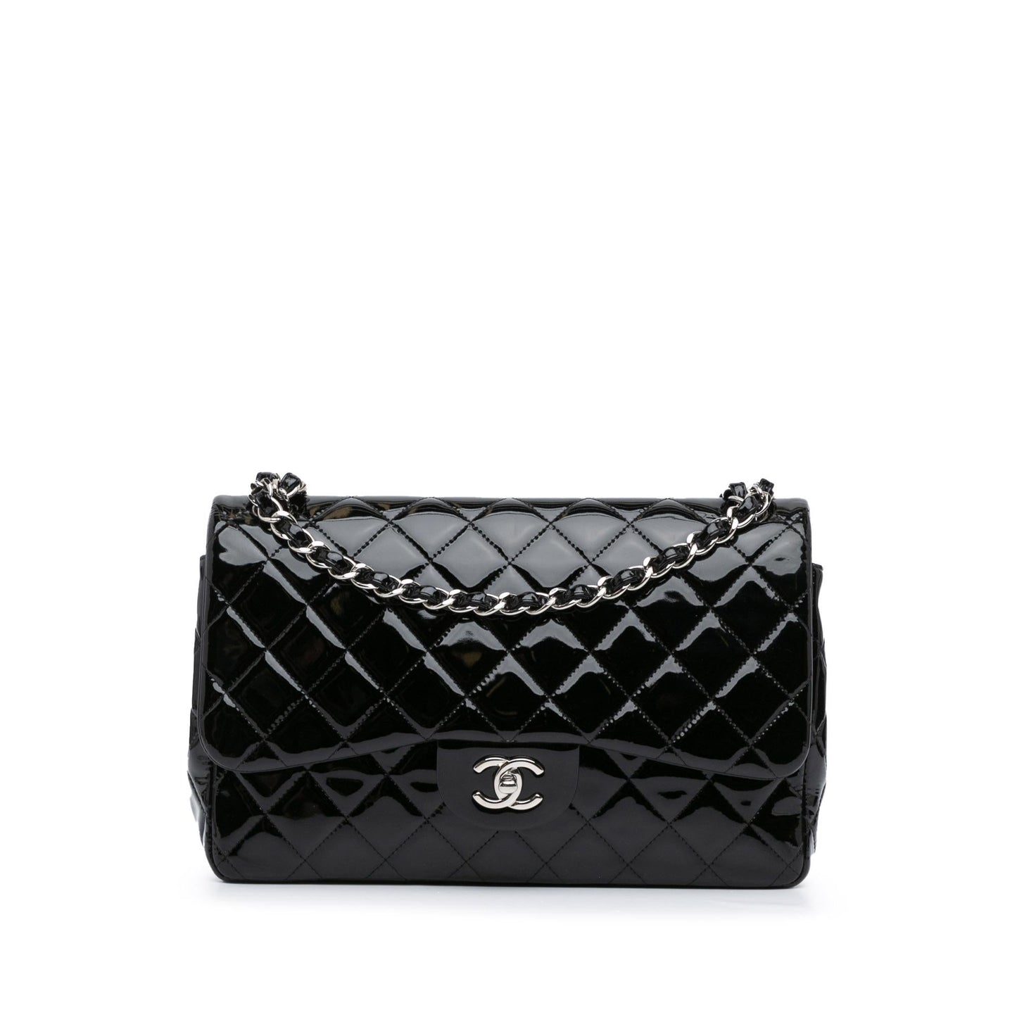Chanel Jumbo Classic Patent Double Flap