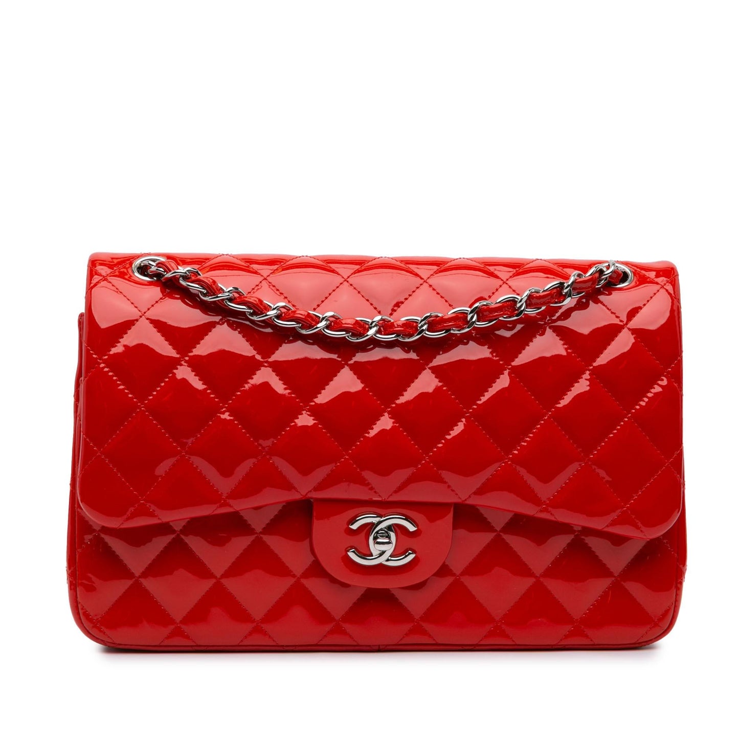 Chanel Jumbo Classic Patent Double Flap