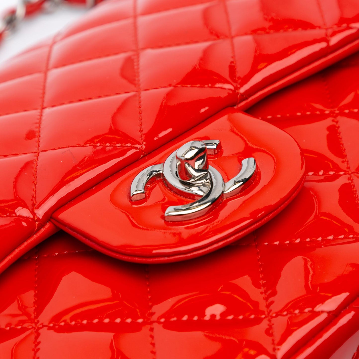 Chanel Jumbo Classic Patent Double Flap