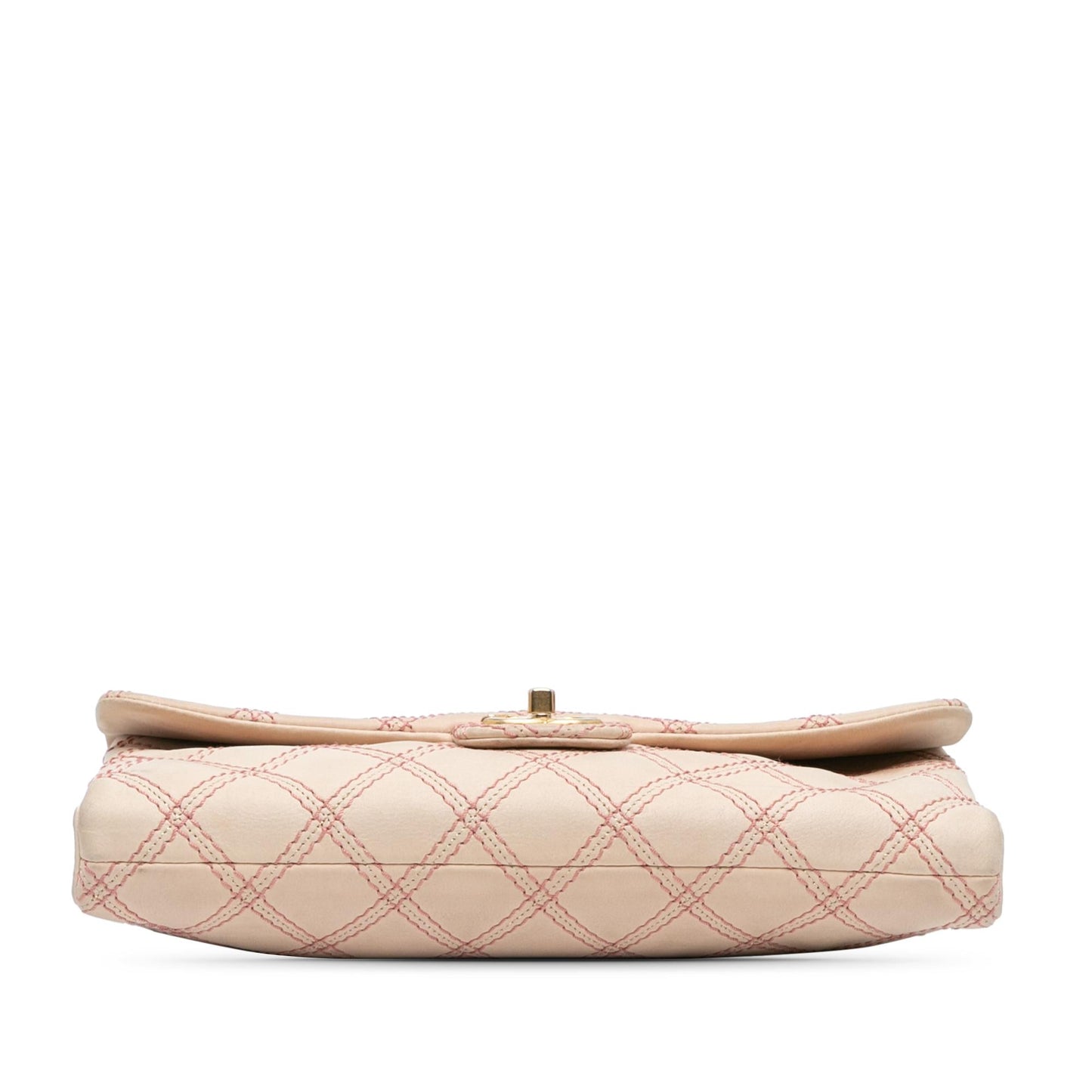 Chanel Jumbo Quilted Calfskin Triple Stitched Flap
