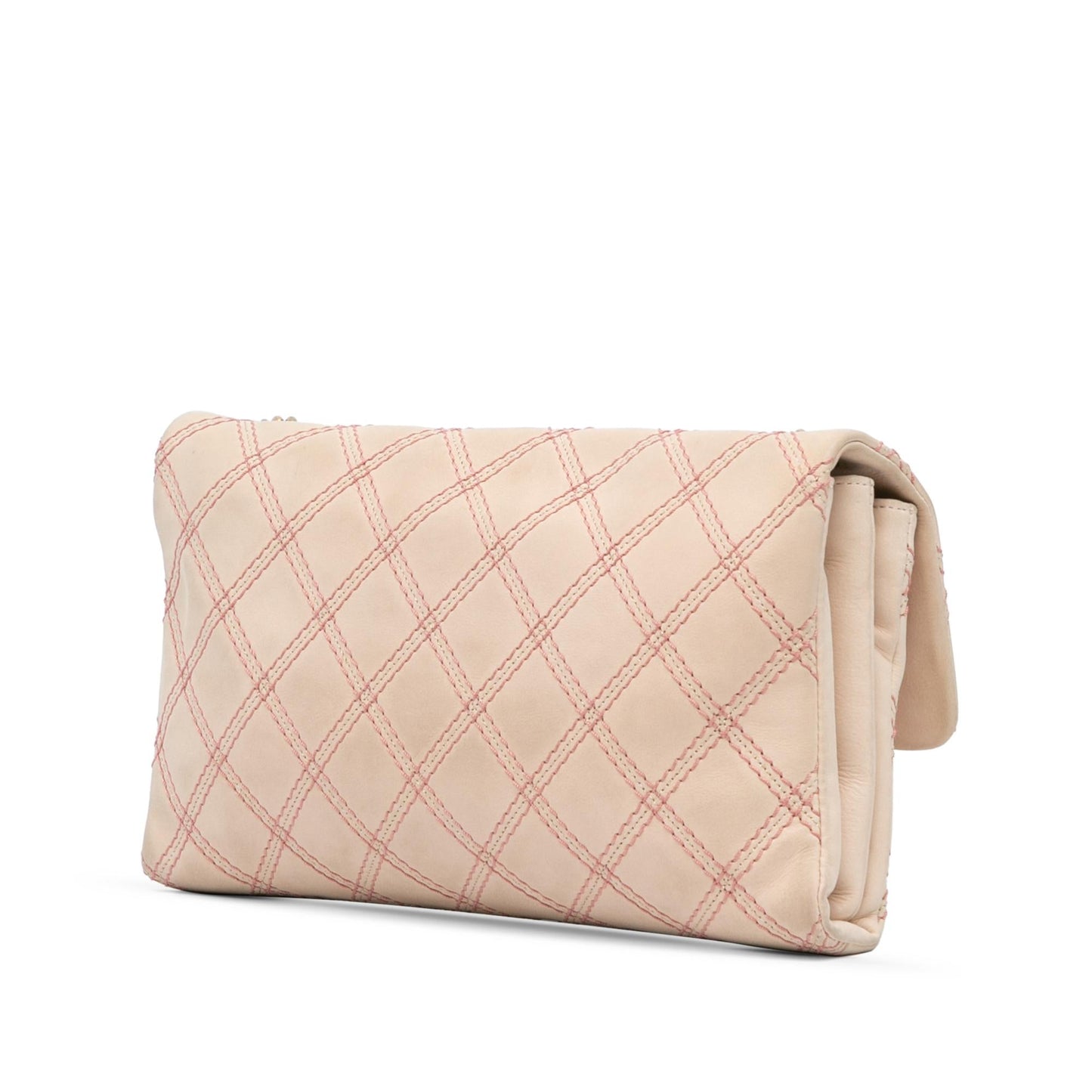 Chanel Jumbo Quilted Calfskin Triple Stitched Flap