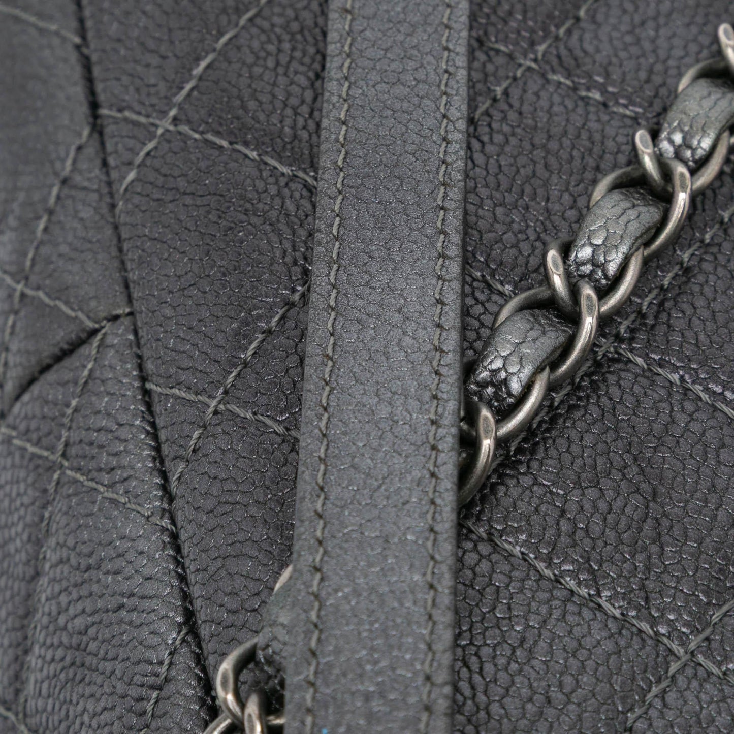 Chanel Jumbo Quilted Caviar Easy Flap