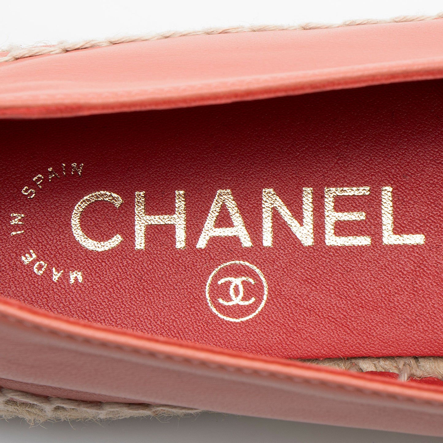 Chanel Lambskin CC Espadrilles - Size 6 / 36
