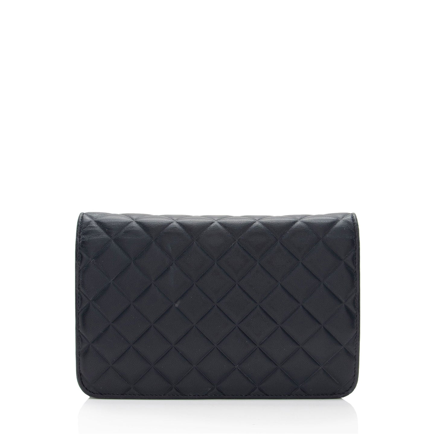 Chanel Lambskin Diamond CC Wallet on Chain