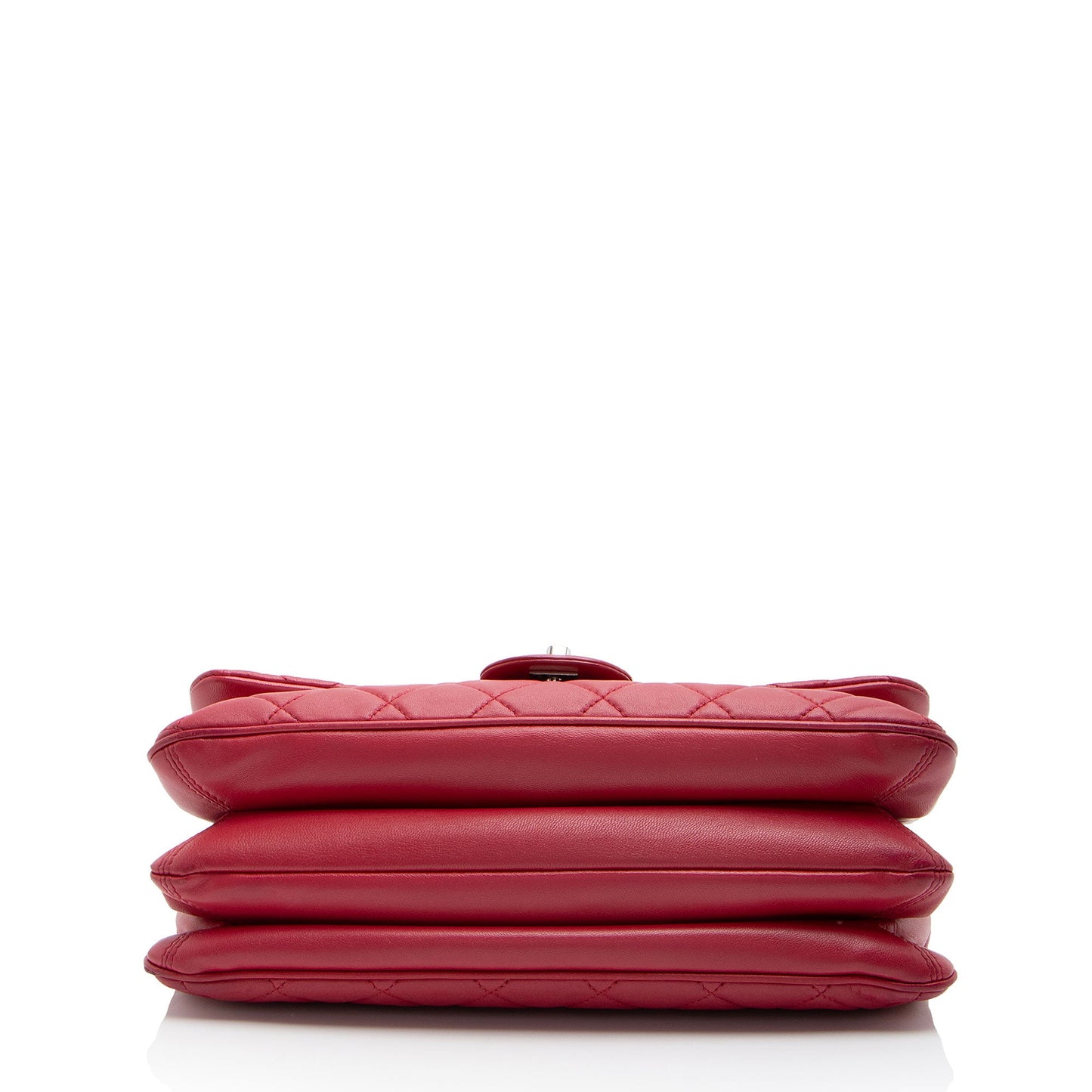 Chanel Lambskin Jumbo Chanel 3 Accordion Flap Bag