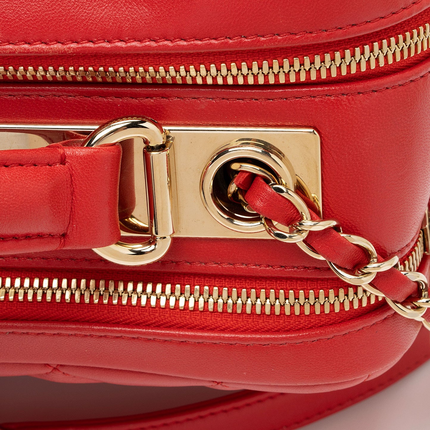 Chanel Lambskin Trendy CC Small Bowling Satchel
