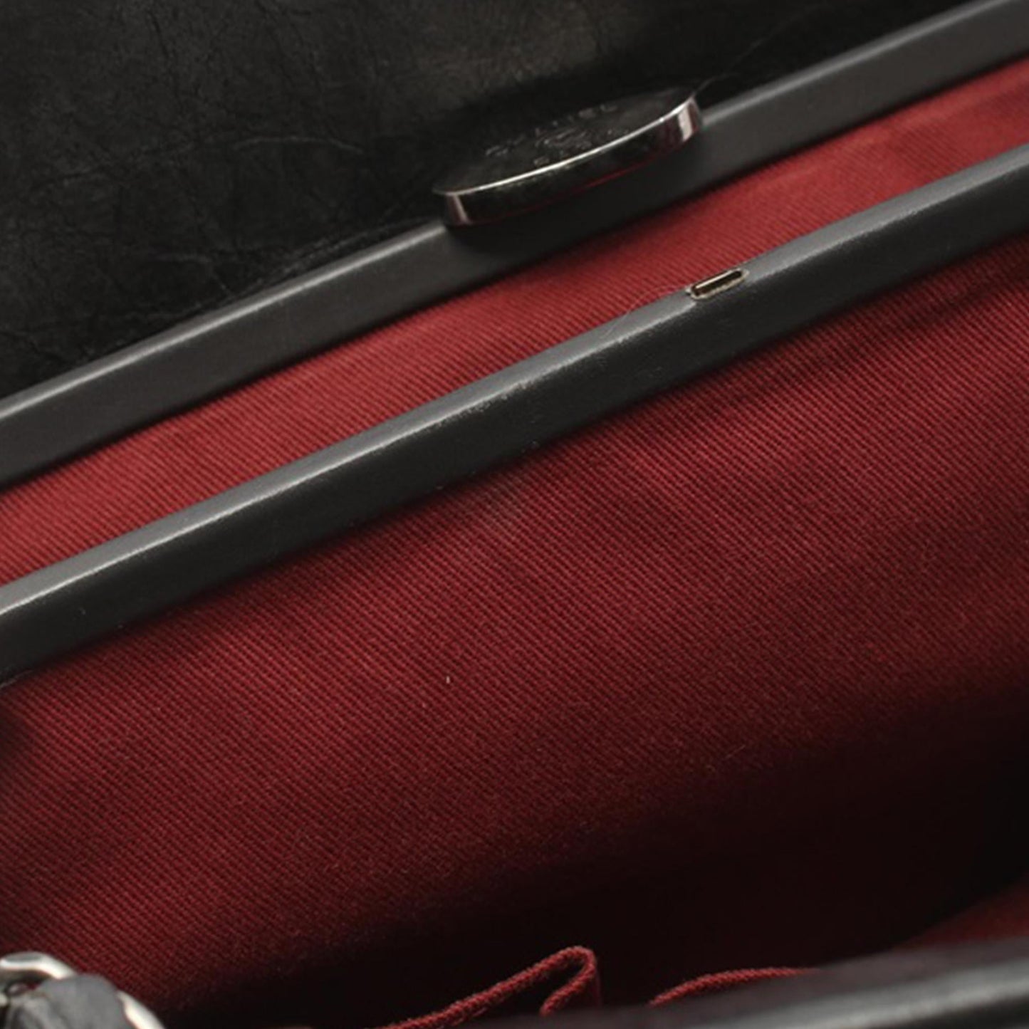 Chanel Large Aged Calfskin Just Mademoiselle Bowling Bag