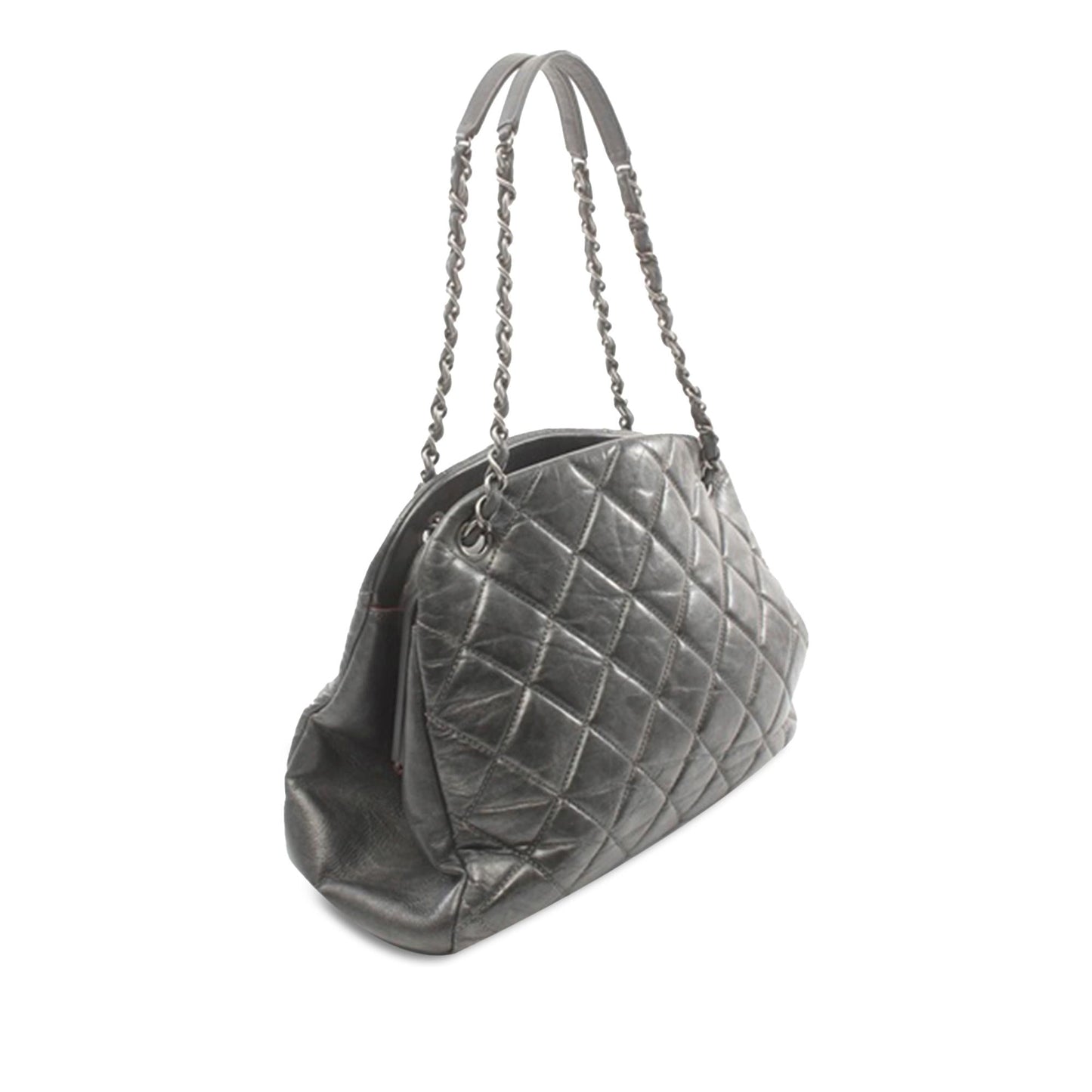Chanel Large Aged Calfskin Just Mademoiselle Bowling Bag