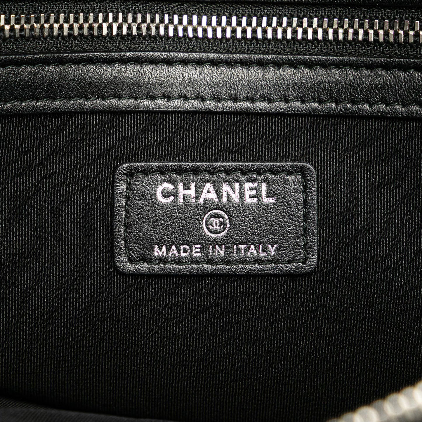 Chanel Large Diagonal Chevron Calfskin Tassel O Case Clutch
