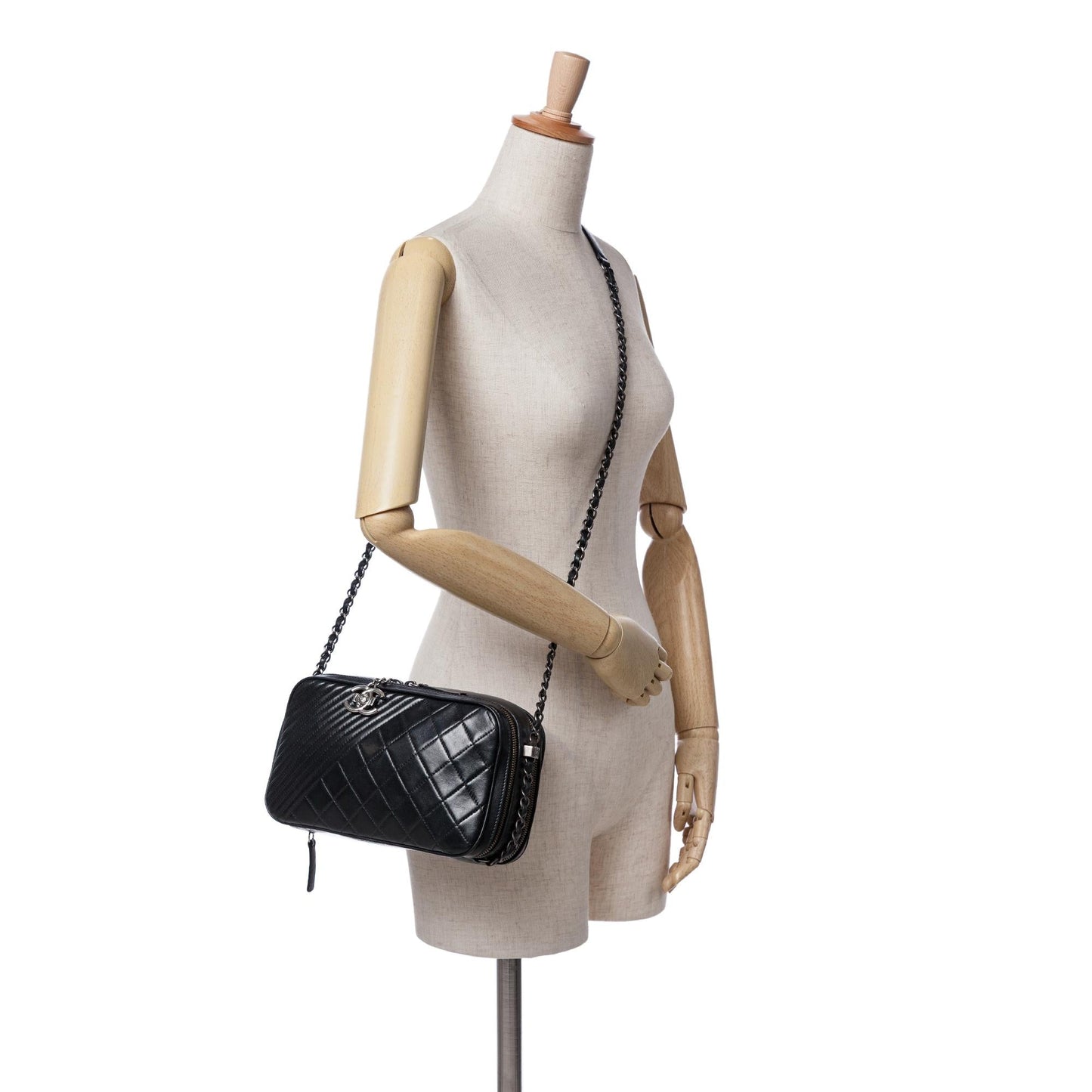 Chanel Large Lambskin Coco Boy Camera Bag