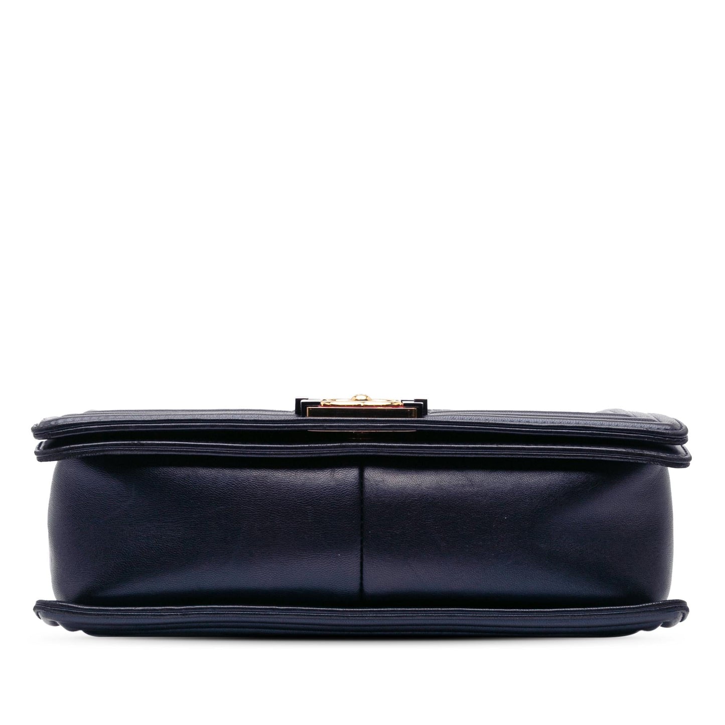 Chanel Large Lambskin Embossed Boy Cube Flap