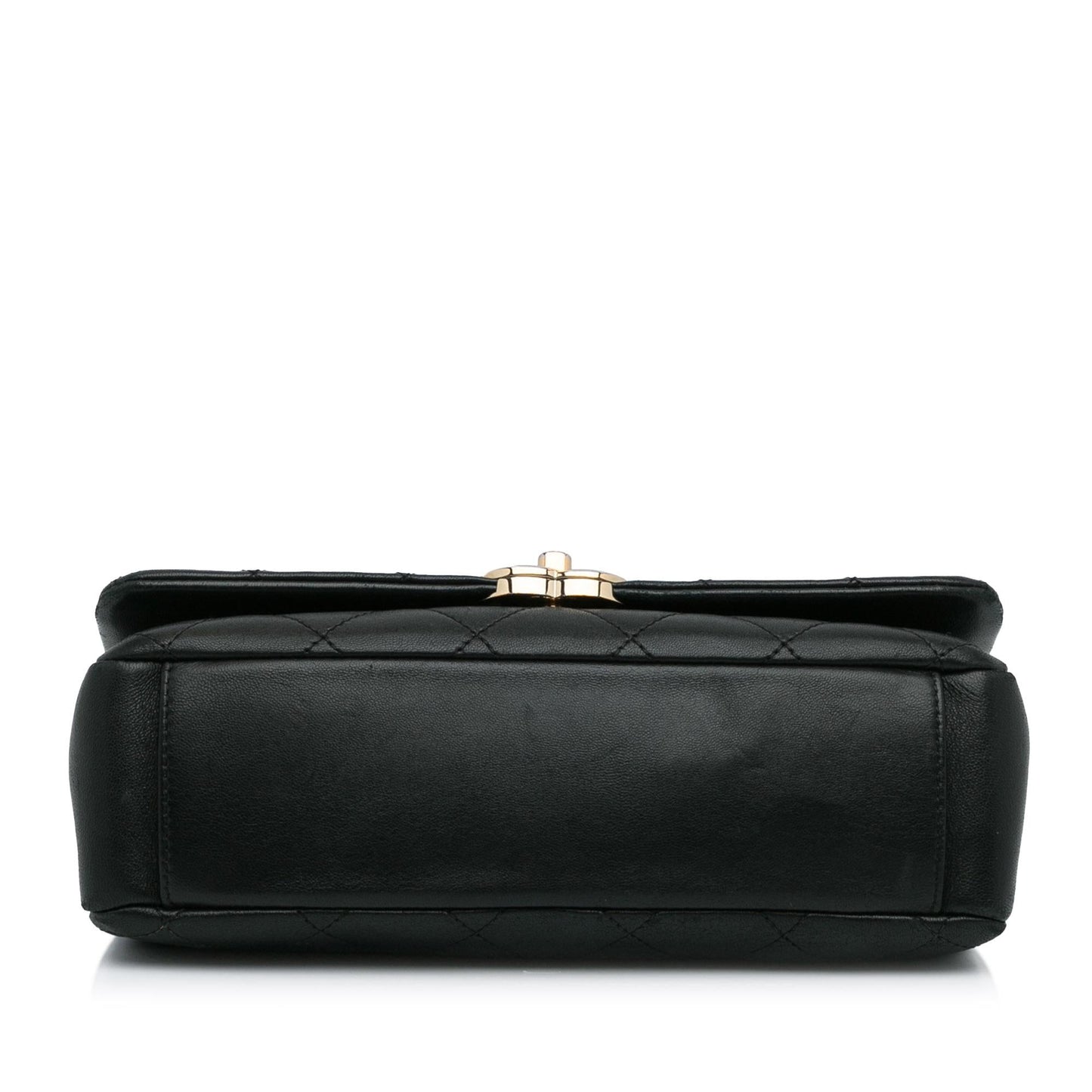 Chanel Large Lambskin Twist Chain Enamel CC Flap